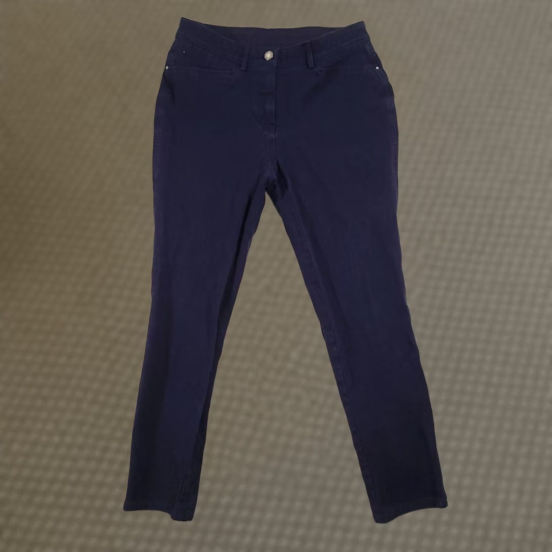 Vintage Chico's So Slimming Pants Jeans Womens 0 Blue Ankle Stretch Denim Size S Slimming Pockets Size 28" / US 6 / IT 42 - 1 Thumbnail