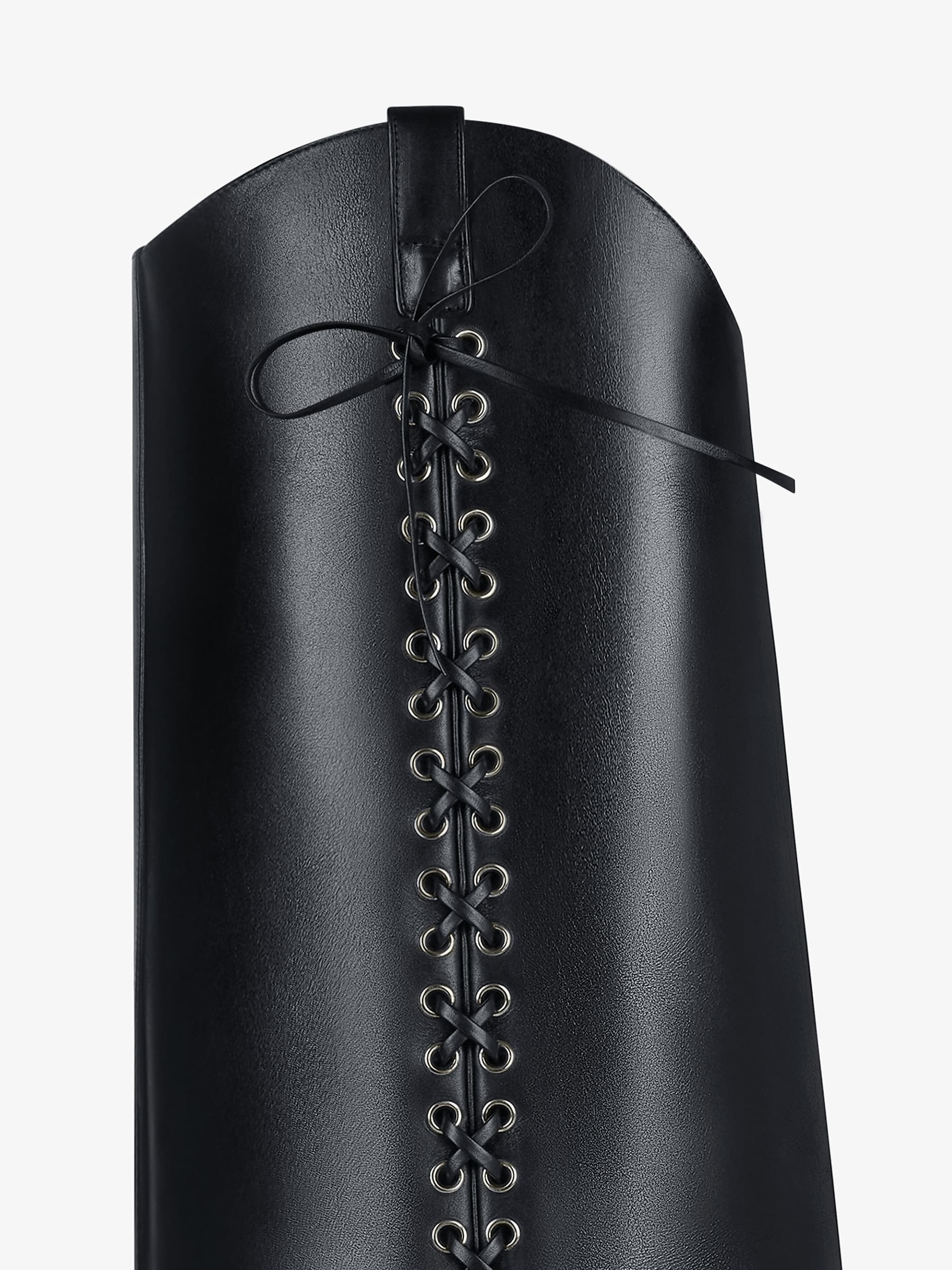 Givenchy o1srvl11e1224 Shark Lock Cowboy High Boots Corset 60mm Black Size US 9 / IT 39 - 4 Thumbnail