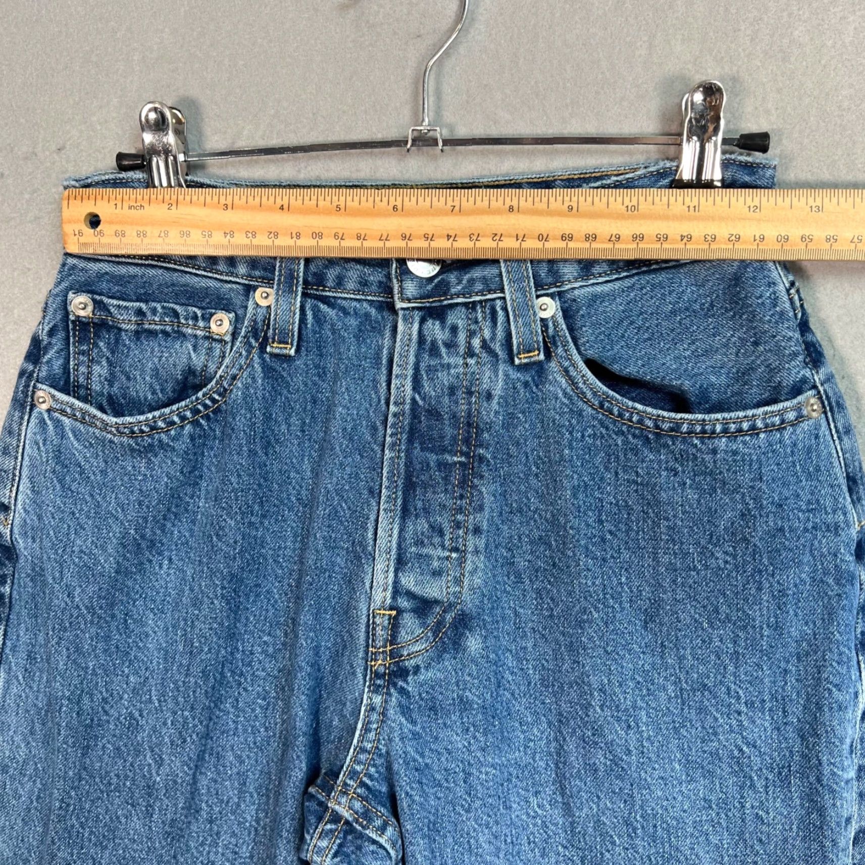 Everlane Everlane Jeans Women Size 26 Blue Cotton Denim Straight 5-Pocket 90s Curvy Size 26" / US 2 / IT 38 - 5 Thumbnail