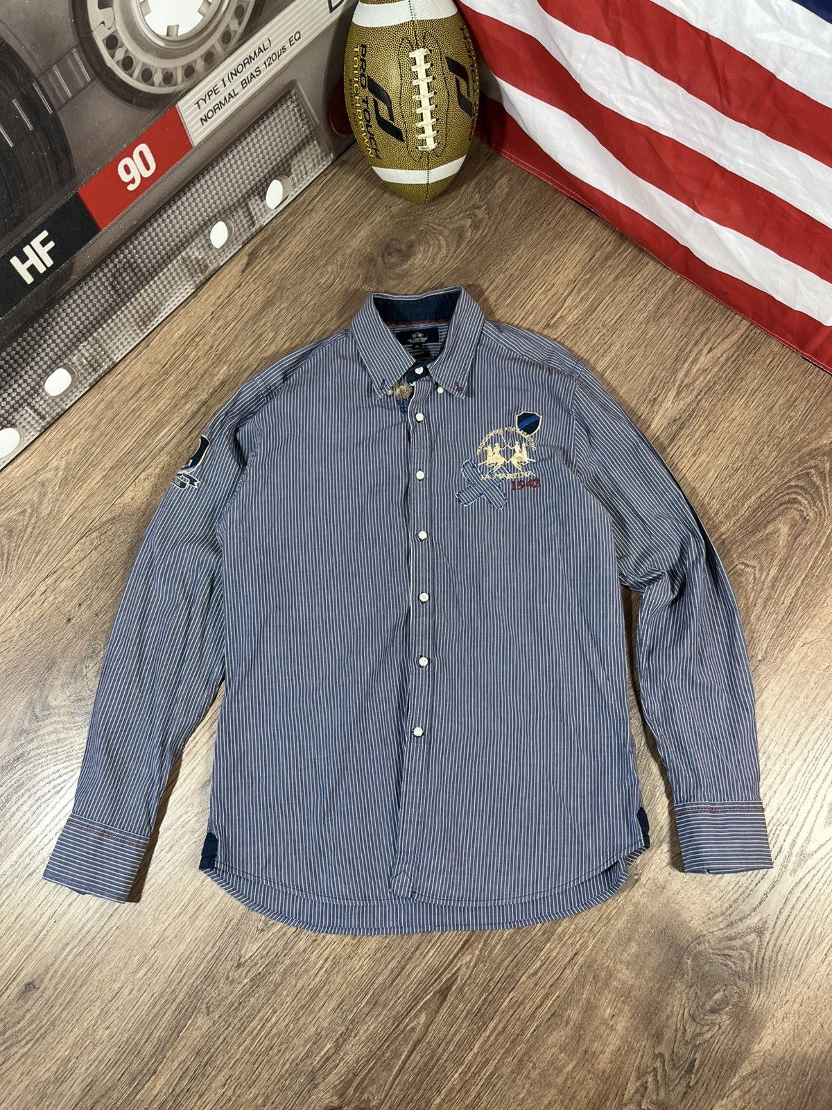 La Martina La Martina Argentina Big Logo Button Up Shirt 👔 Size US XL / EU 56 / 4 - 1 Thumbnail