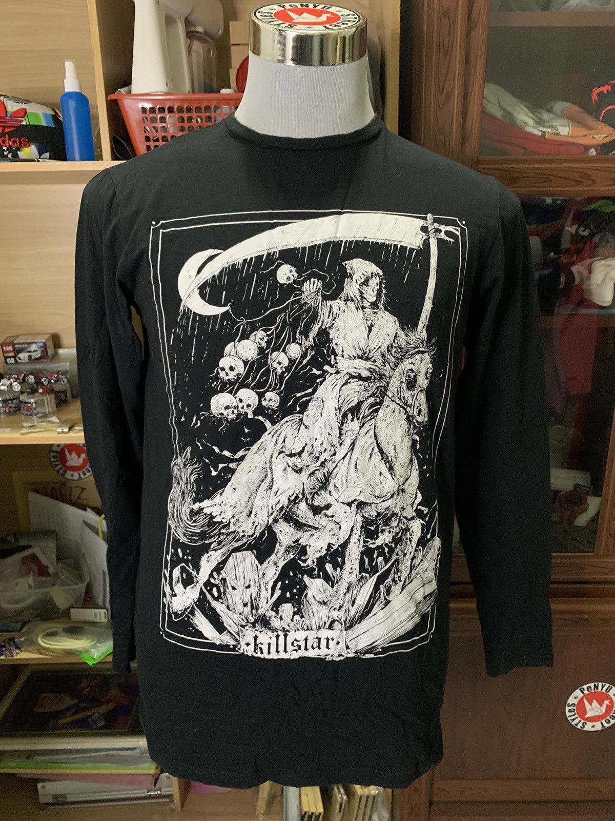 Band Tees × If Six Was Nine × Killstar Killstar Skull Man Long Sleeve Size US M / EU 48-50 / 2 - 1 Thumbnail