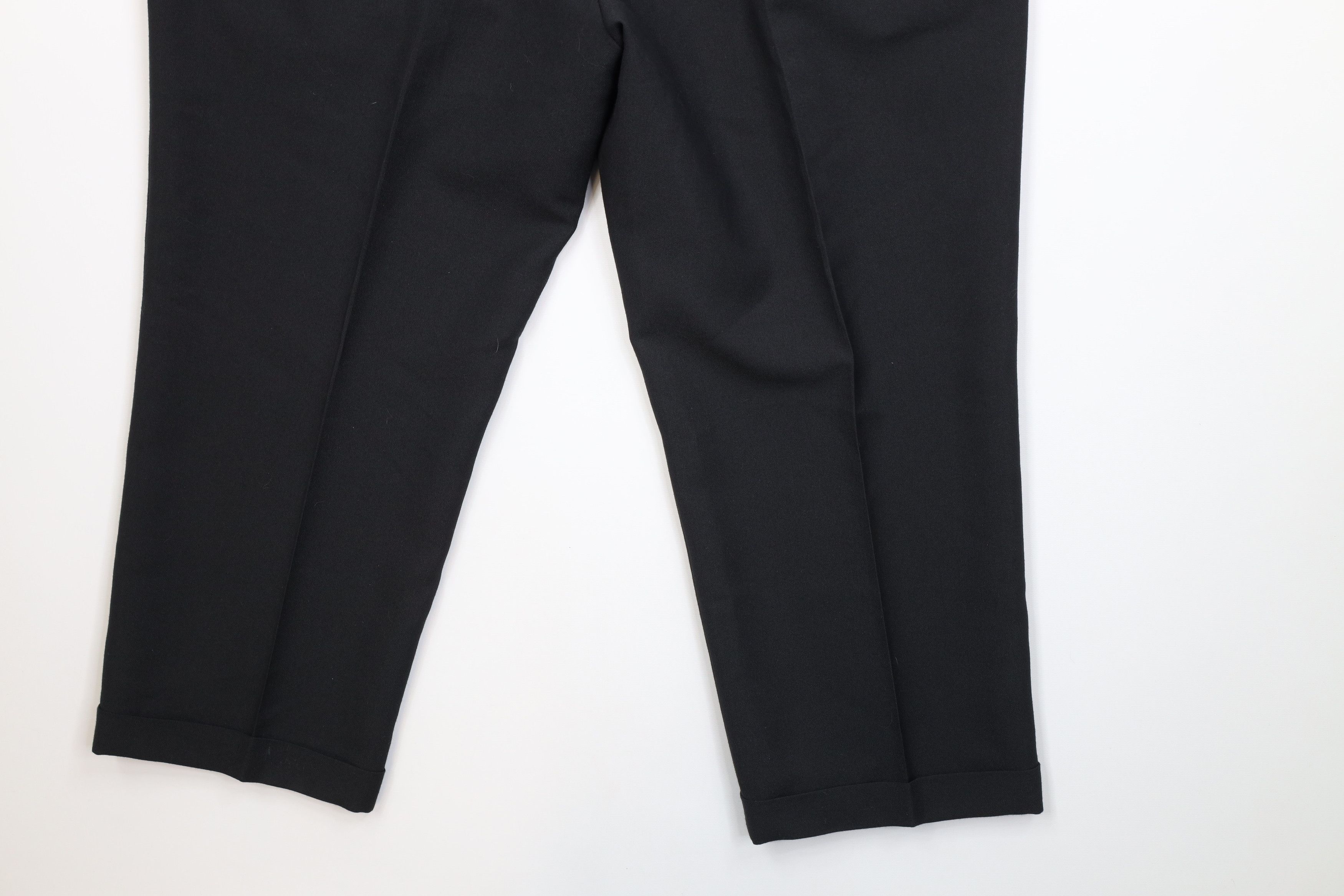 Vintage Vintage 90s Streetwear Knit Wide Leg Chino Pants Black Size US 40 / EU 56 - 14 Thumbnail