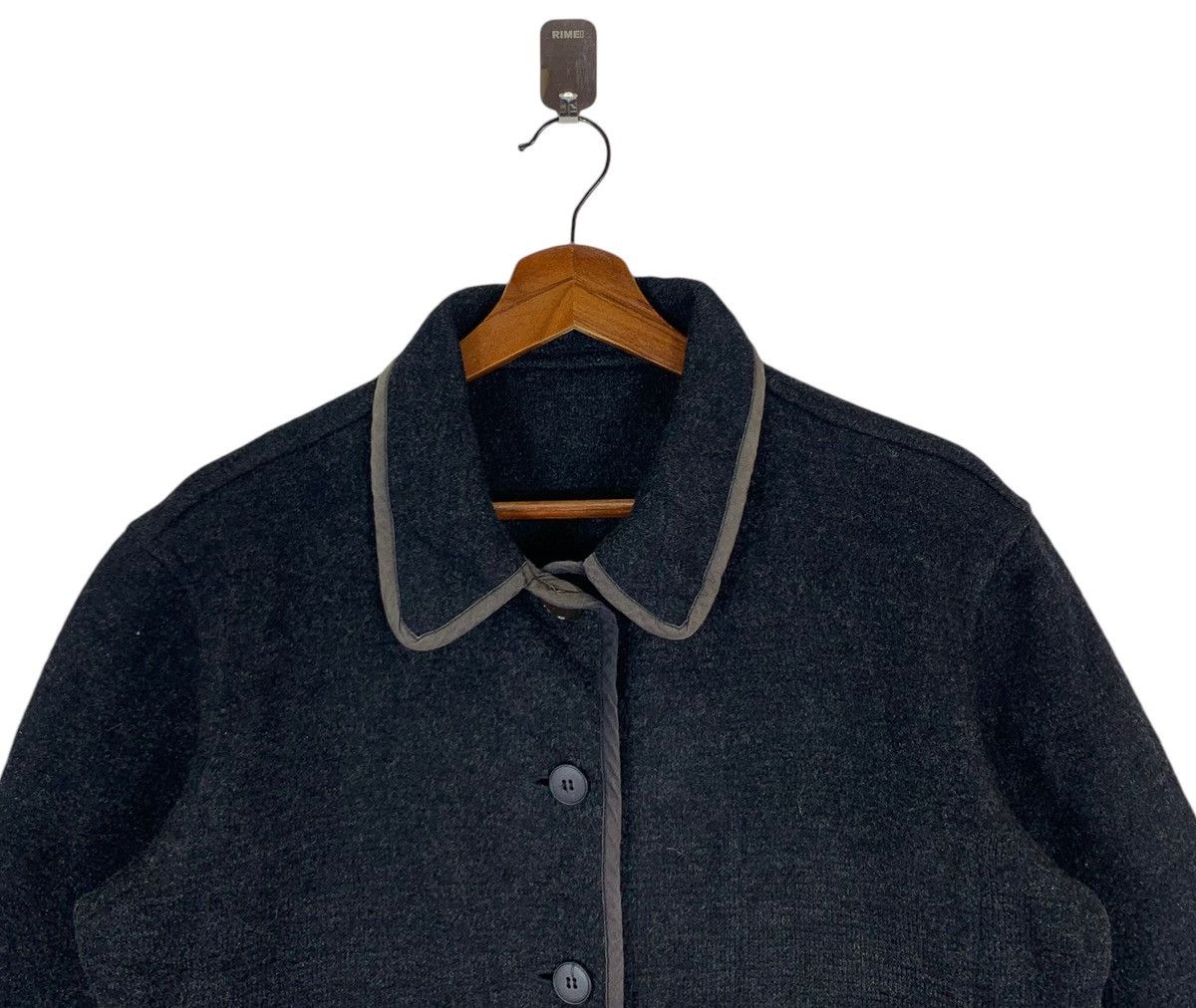 agnes b. VINTAGE AGNES B FRENCH DESIGNER WOOL BUTTON JACKET Size US M / EU 48-50 / 2 - 4 Thumbnail