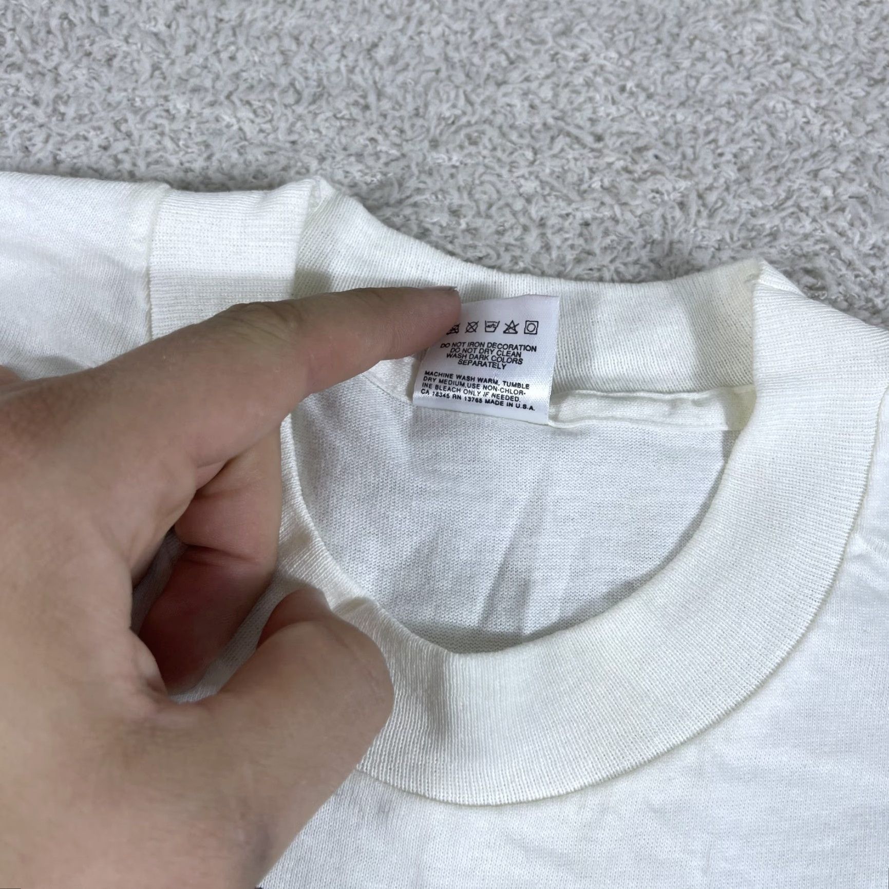 Fruit Of The Loom VINTAGE The 3 Tenors T-Shirt Adult XL White USA 90’s Tour Pavarotti Opera Promo Shirt Mens Size US XL / EU 56 / 4 - 5 Thumbnail