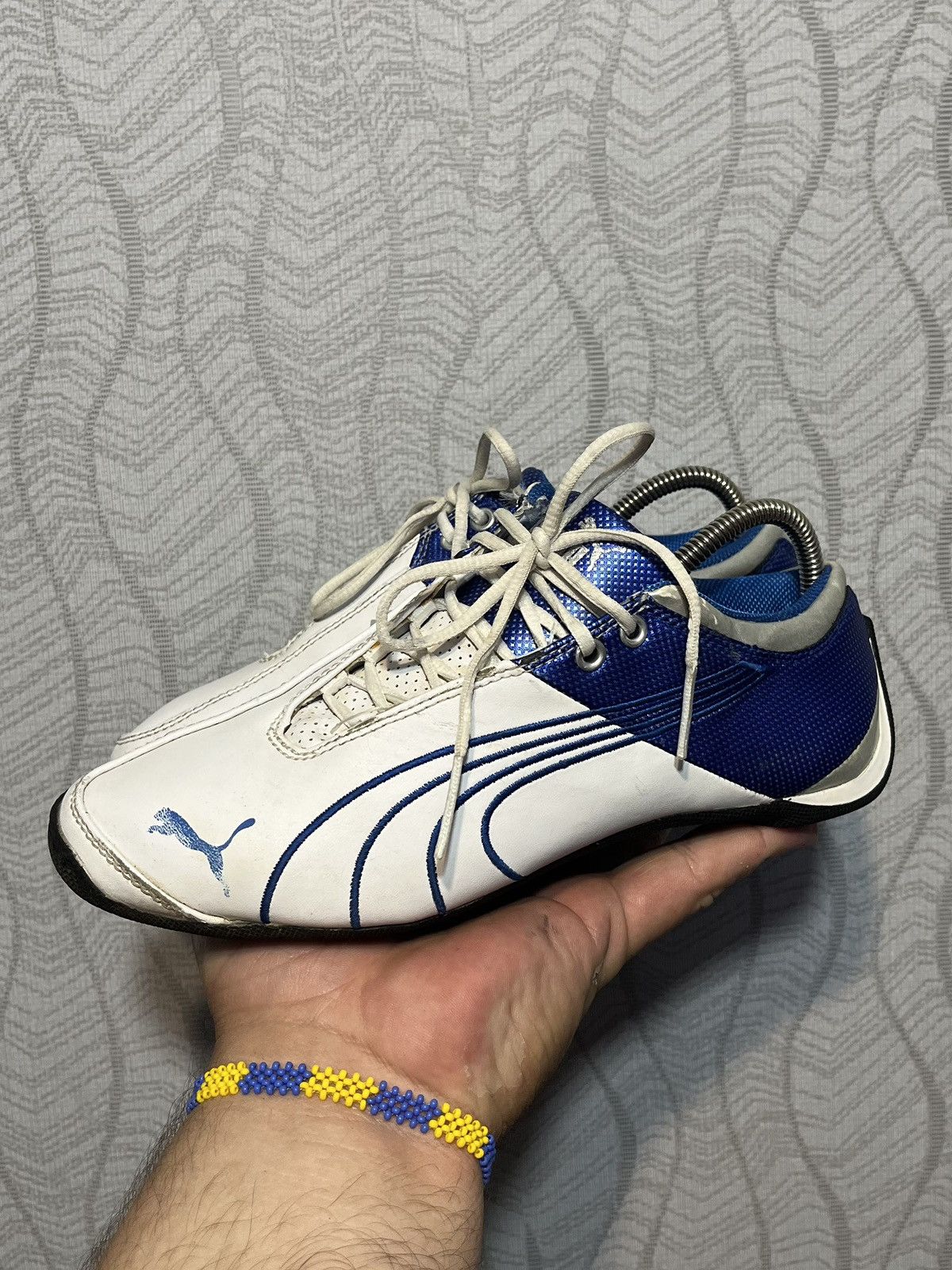 Puma Vintage Puma White Leather Speed Cat Streetwear Sneakers US4 Size US 4 / IT 34 - 2 Thumbnail