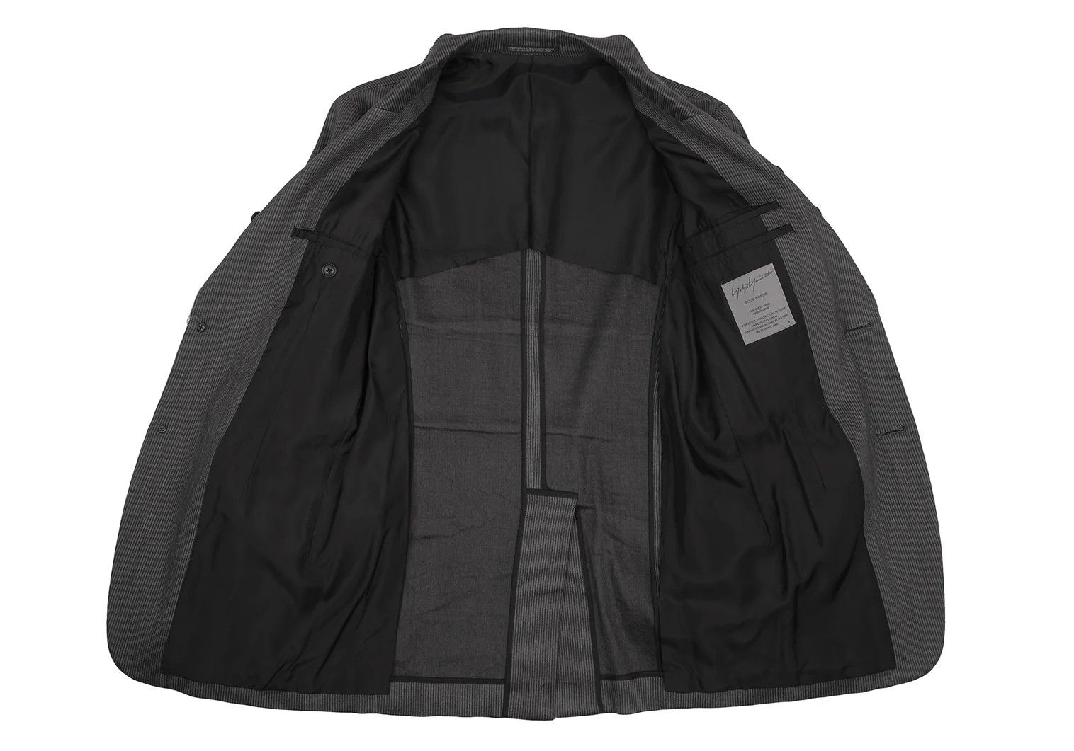Yohji Yamamoto Yohji Yamamoto Gray Linen Blend Jacket Size US S / EU 44-46 / 1 - 11 Thumbnail