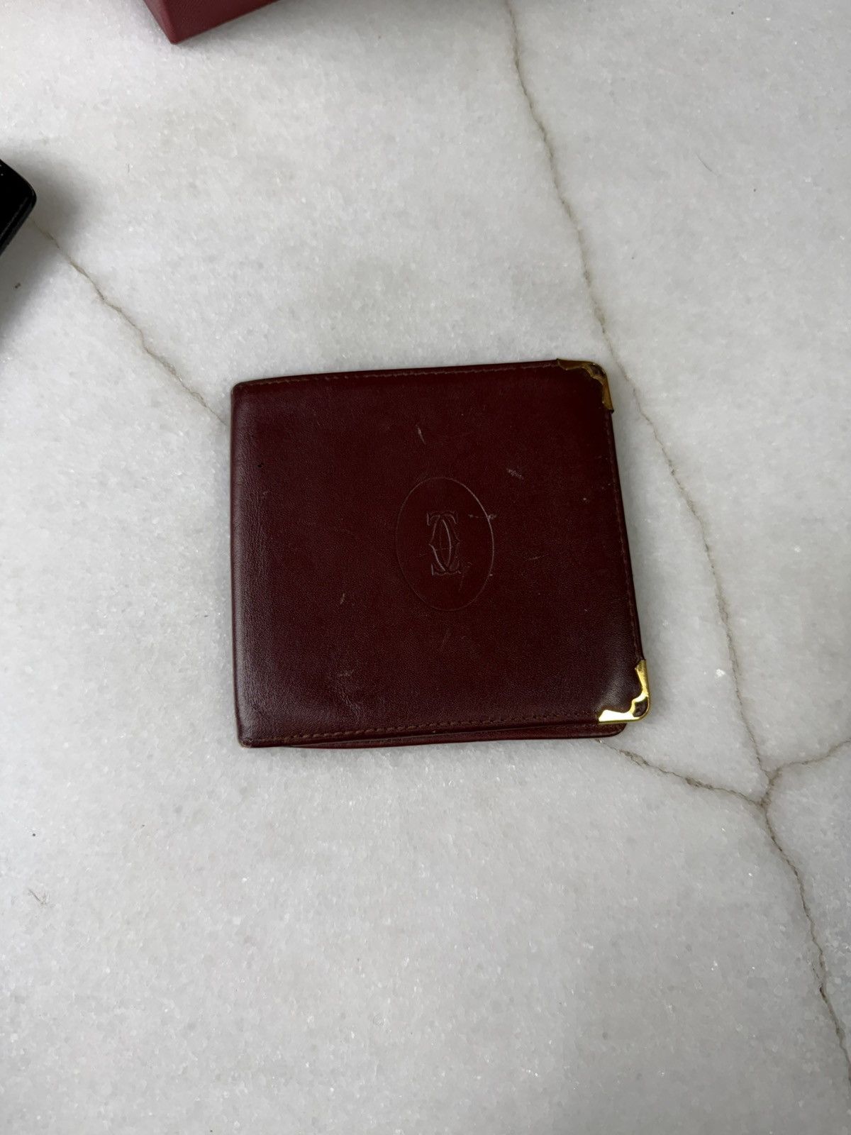 Cartier Cartier Red Wallet Vtg Leather Cartier Bifold Preowned Size ONE SIZE - 9 Thumbnail