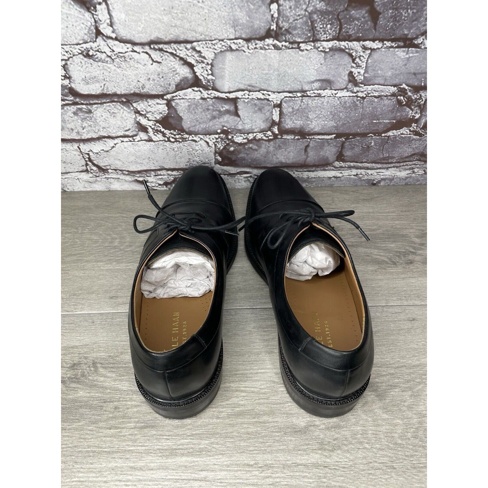 Cole Haan Cole Haan 1928 Black Leather Cap Toe Oxfords Casual Shoes Me Size US 9.5 / EU 42-43 - 5 Thumbnail