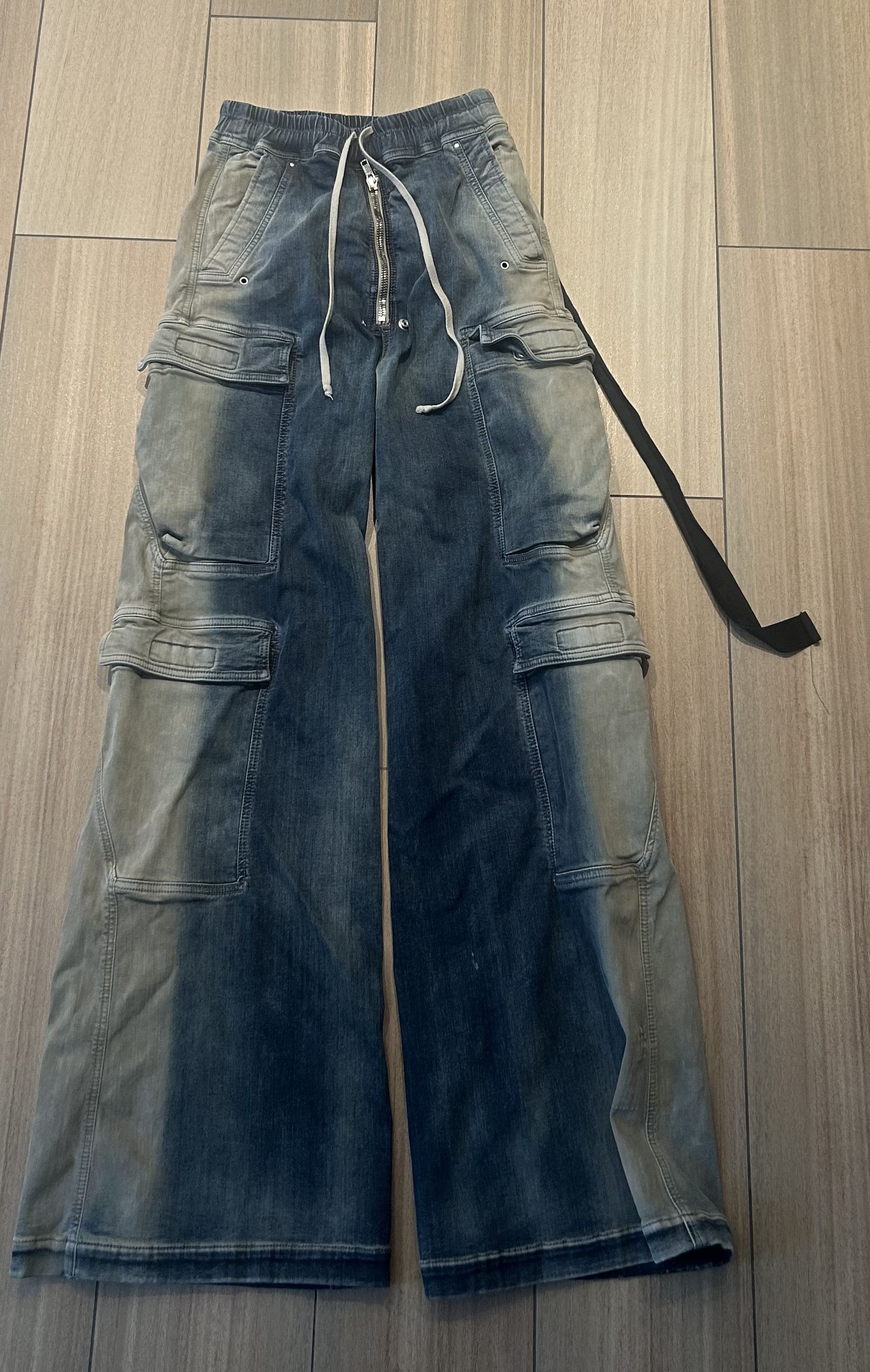 Rick Owens Drkshdw Drkshdw Rick Owens Men's Double Cargo Pants Size US 32 / EU 48 - 2 Thumbnail