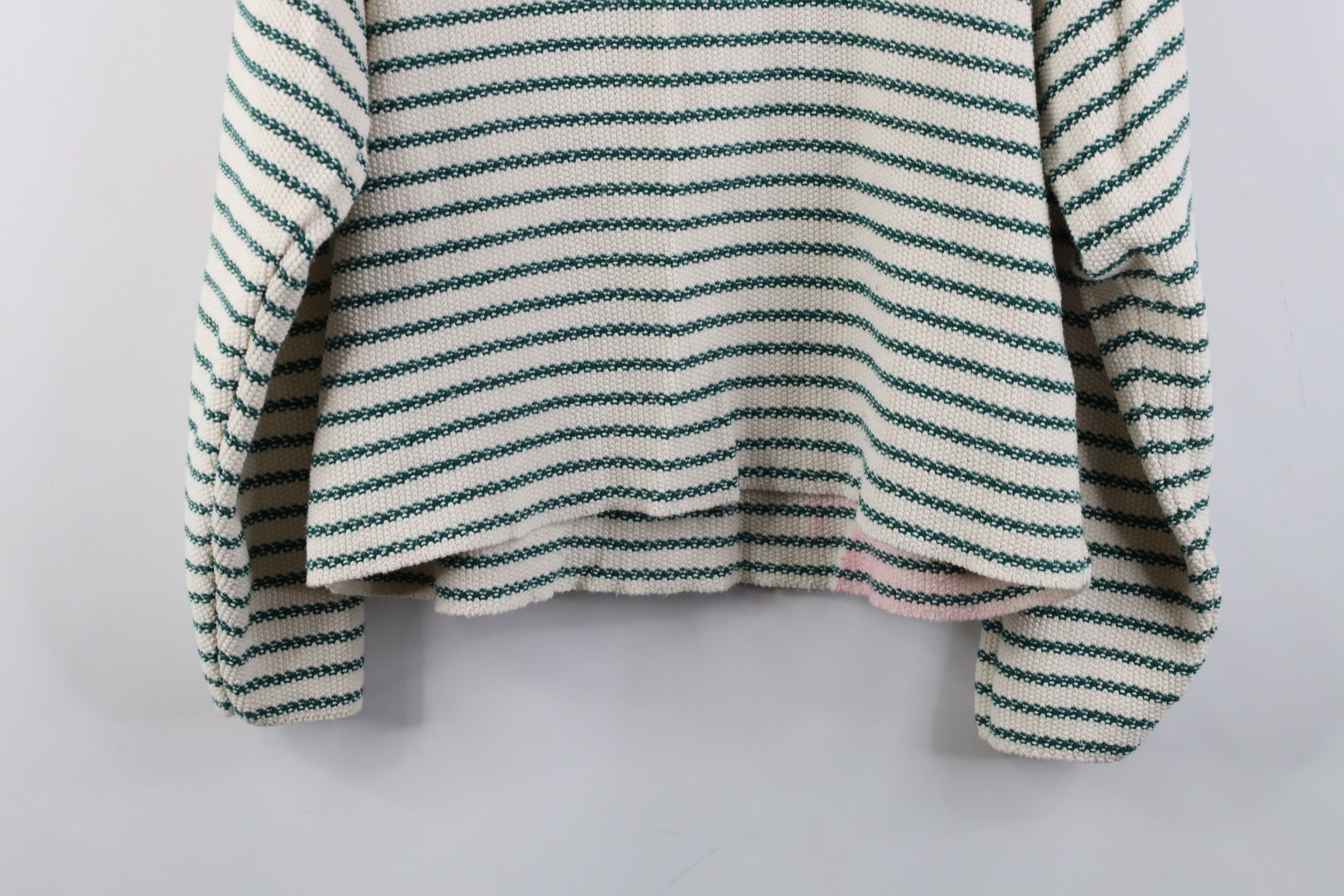 Vintage Vintage 90s Streetwear Boxy Striped Knit Henley Sweater USA Size M / US 6-8 / IT 42-44 - 14 Thumbnail