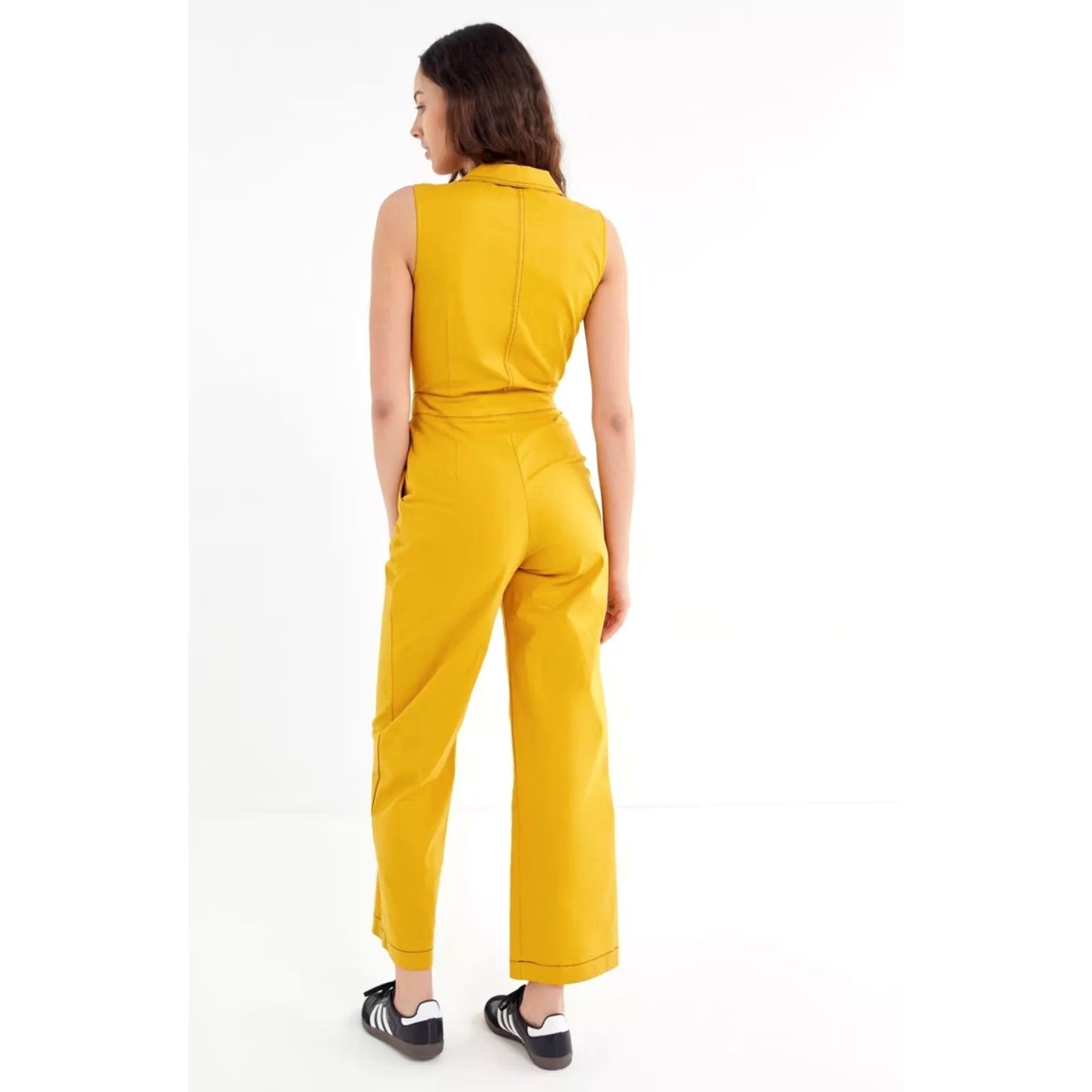 Urban Outfitters Urban Outfitters Tach Silene Sleeveless Jumpsuit Women’s Size Small Color Yellow Size 28" / US 6 / IT 42 - 3 Thumbnail