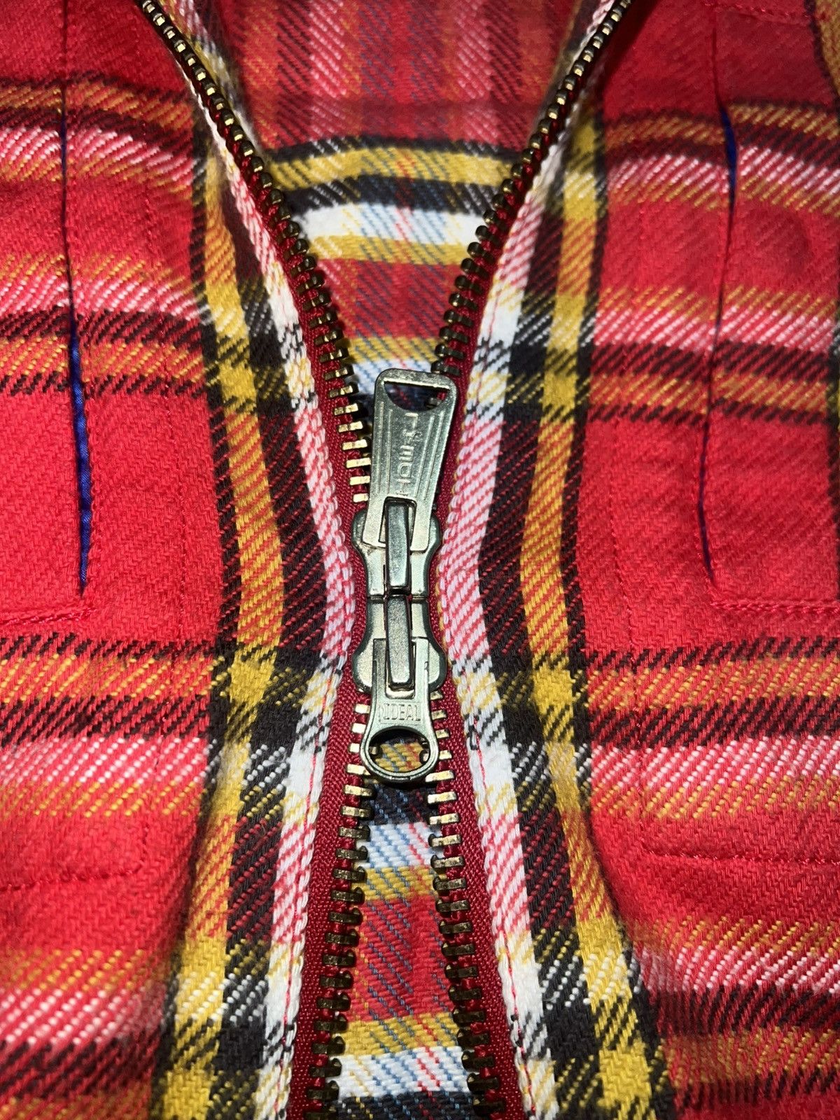 If Six Was Nine 2000s VelVetBlue - Vkeii Style Zip Plaid Flannel Shirt Size US M / EU 48-50 / 2 - 6 Thumbnail