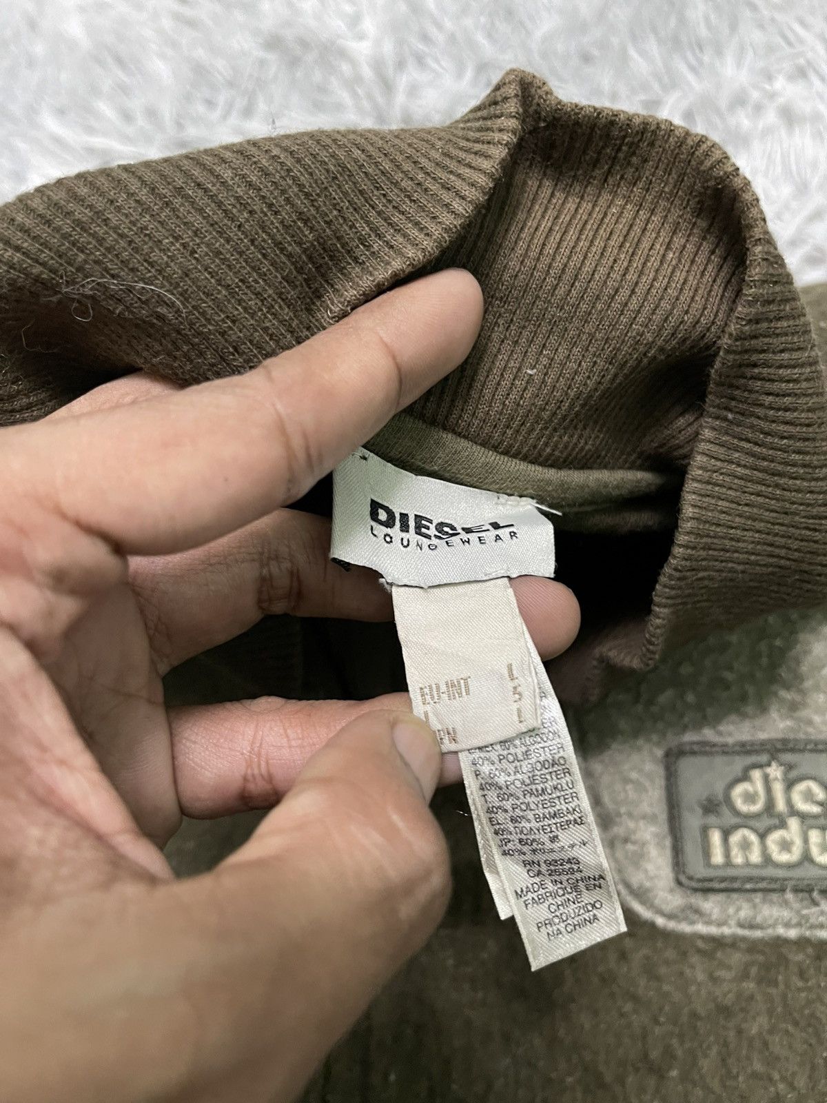 Diesel × Japanese Brand 2000s DIESEL ZIP UP POCKET JACKET FLEECE Size US L / EU 52-54 / 3 - 8 Thumbnail