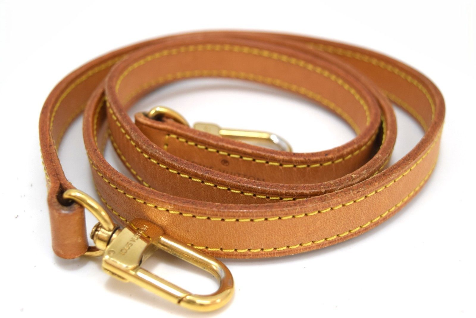 Louis Vuitton Louis Vuitton Leather Shoulder Strap Beige Size ONE SIZE - 1 Thumbnail