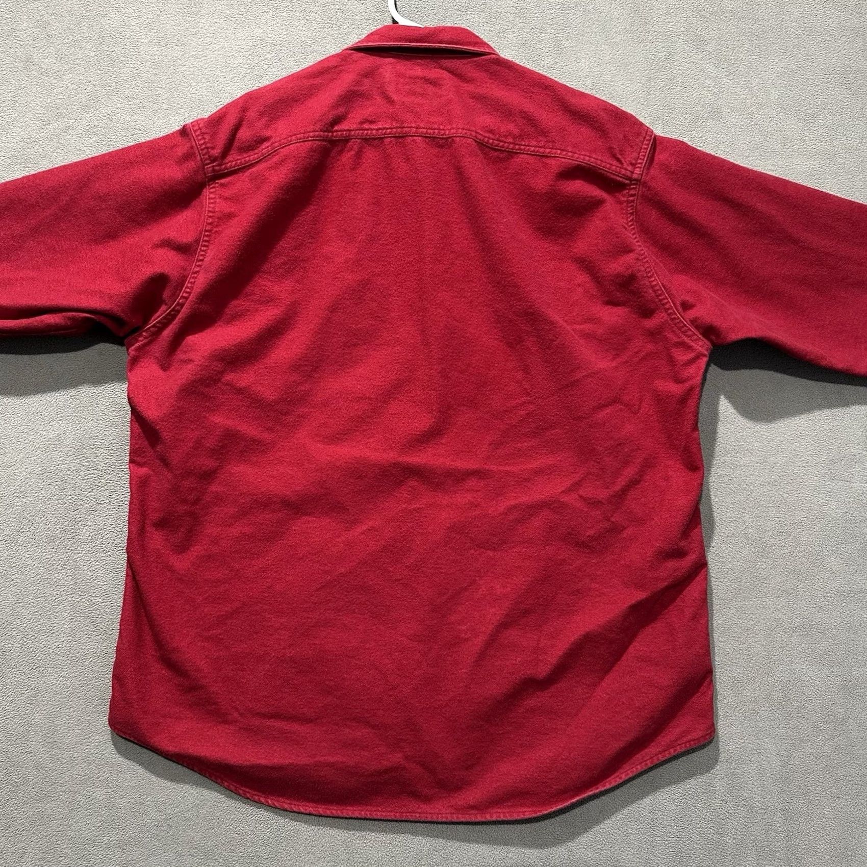 Vintage Woolrich Expedition Flannel Shirt Mens XLT Red Outdoor Rugged Workwear Chamois Size US XL / EU 56 / 4 - 2 Thumbnail