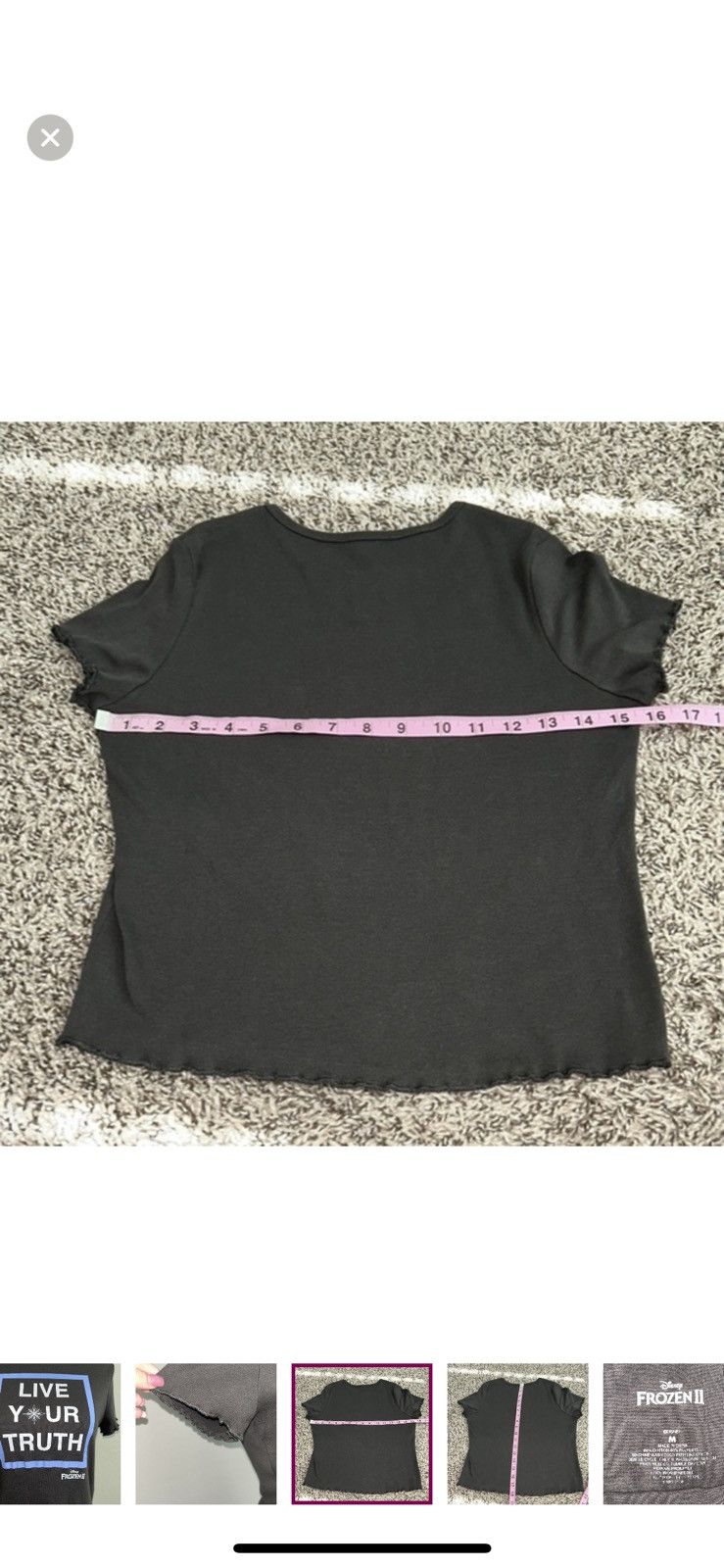 Disney Disney‎ frozen 2 medium cropped baby top Size M / US 6-8 / IT 42-44 - 5 Thumbnail