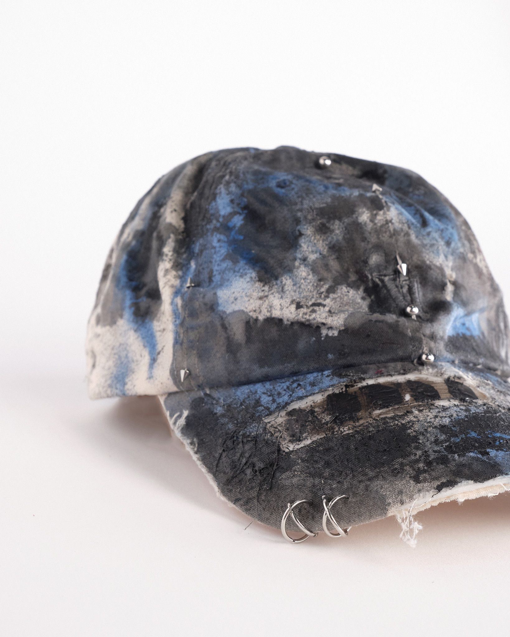 Vuori ASTROBOI* x Vuori 'Black & Blue' Distressed Pierced Hat Size ONE SIZE - 3 Thumbnail