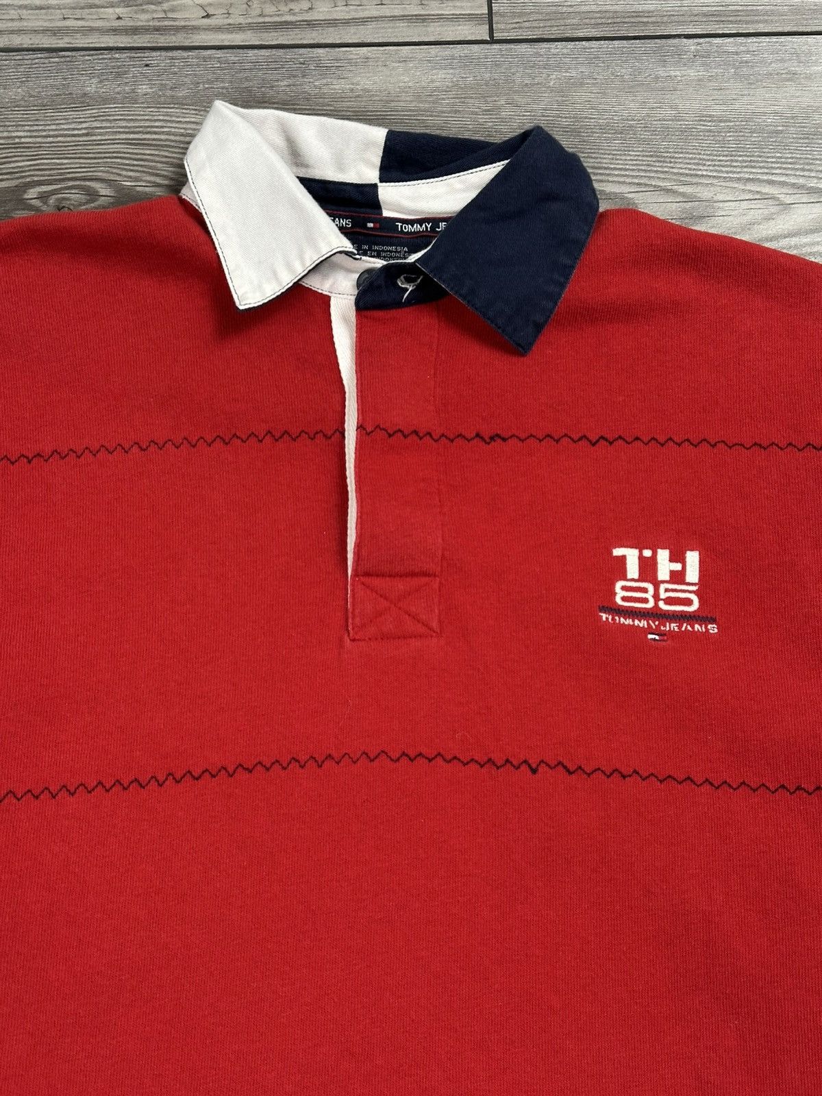 Tommy Hilfiger Vintage Y2K Tommy HIlfiger Rugby Shirt Size US S / EU 44-46 / 1 - 3 Thumbnail