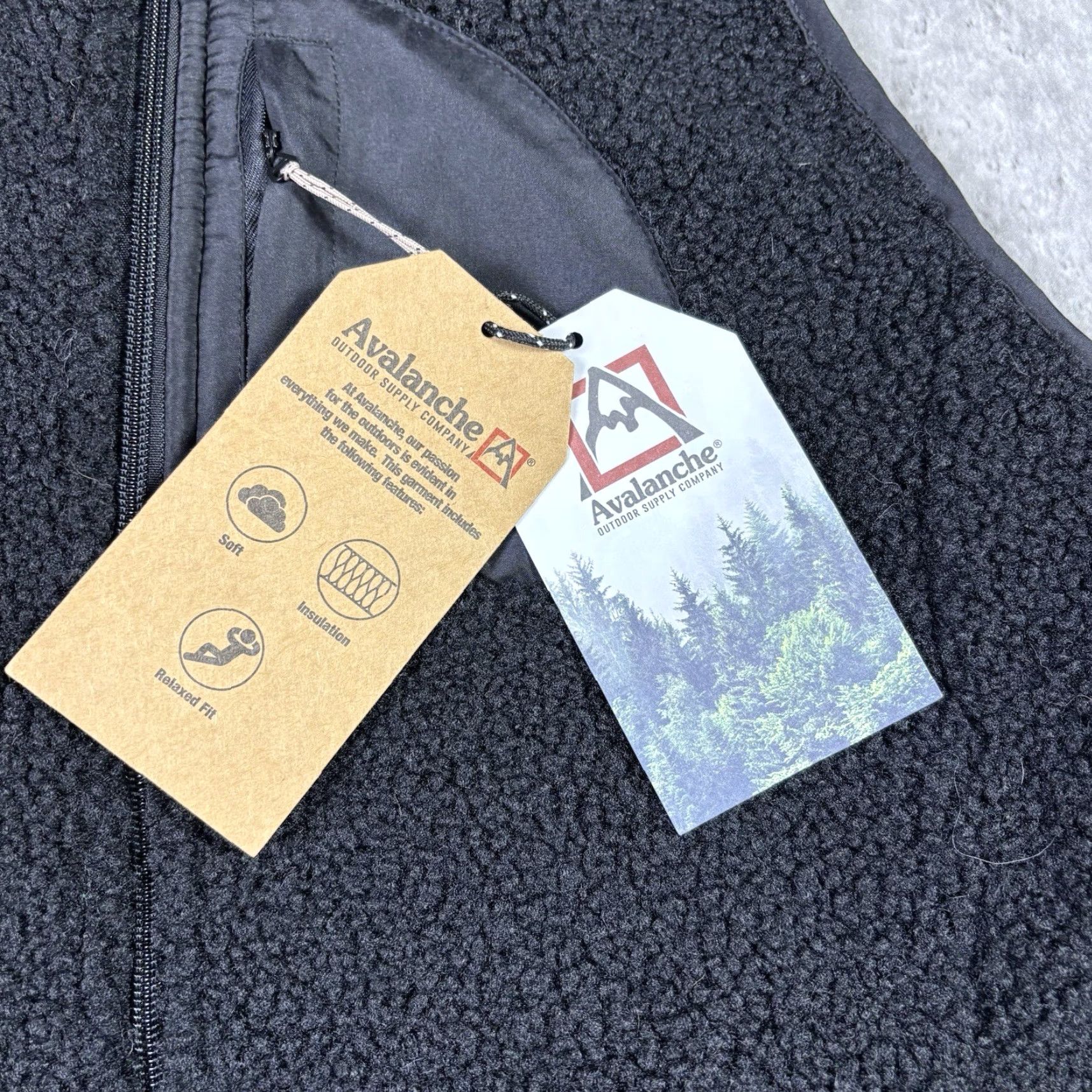 Avalanche Avalanche Vest Fleece Black Full Zip Womens M NWT Size M / US 6-8 / IT 42-44 - 6 Thumbnail