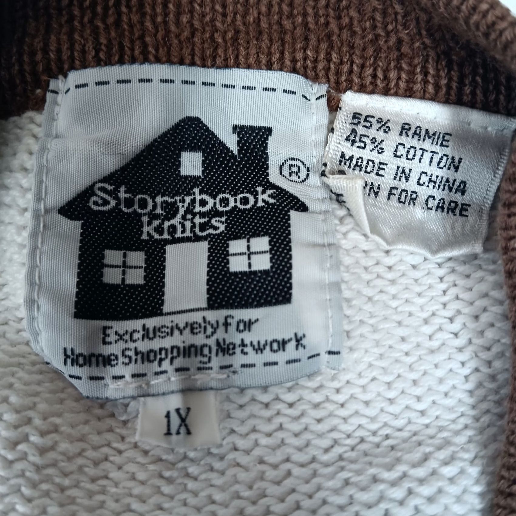Vintage VINTAGE Storybook Knits Sweater Womens 1X Plus Size Giraffe Cardigan Safari Flaws READ Size XL / US 12-14 / IT 48-50 - 3 Thumbnail