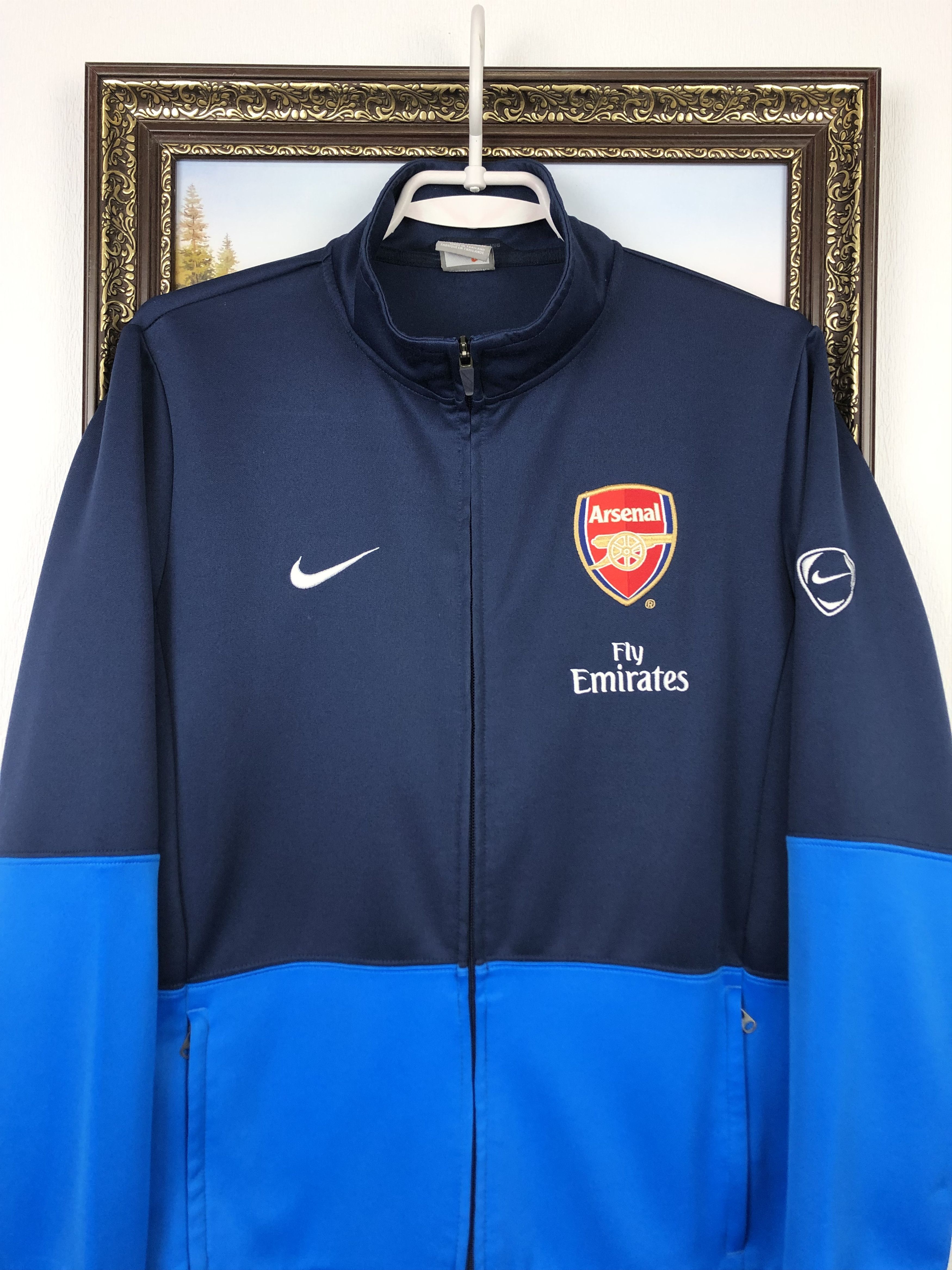Nike Vintage Arsenal Football Jacket Soccer Track Top Gunners Size US M / EU 48-50 / 2 - 2 Thumbnail