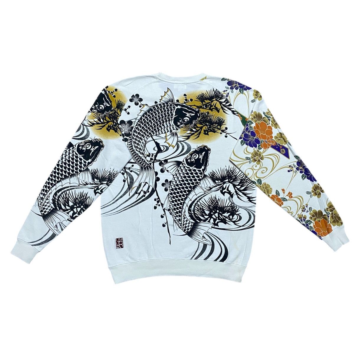 Karakuri Tamashii Rare‼️🔥Karakuri Tamashii Japan Fish Koi Sukajan Sweatshirt Size US M / EU 48-50 / 2 - 1 Thumbnail
