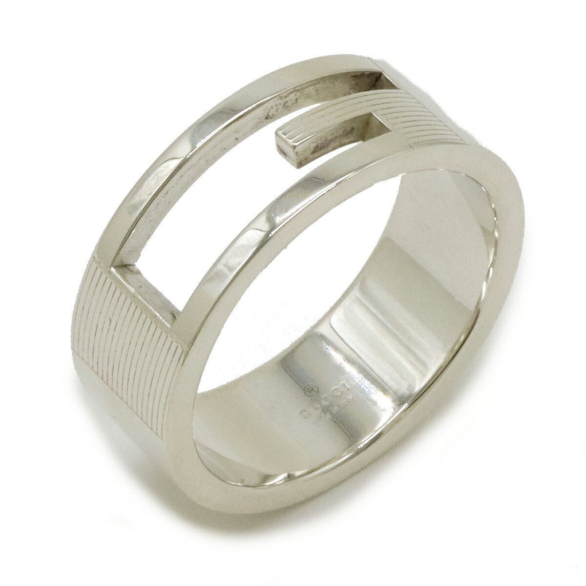Gucci Gucci Gucci Branded G Open Ring Silver Ag925 Metal Ring 03266109840 in Pristine Condition Size ONE SIZE - 1 Thumbnail