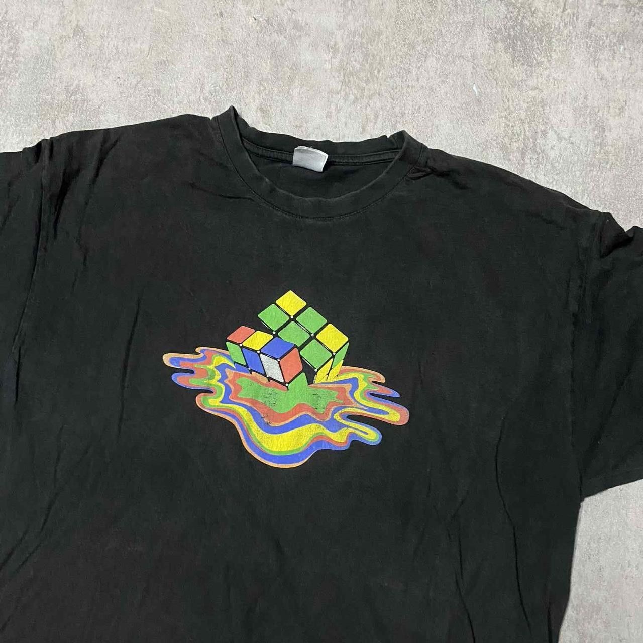 Other Black vintage Rubik's cube graphic tee #90s Size US XL / EU 56 / 4 - 2 Thumbnail