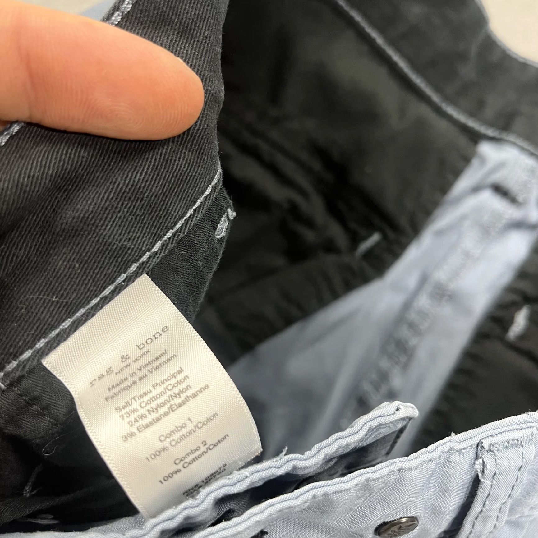 Rag & Bone Rag & Bone Pants Mens 30x31 Slim Fit 2 Straight Leg Cotton Chino Blue Size US 30 / EU 46 - 5 Thumbnail