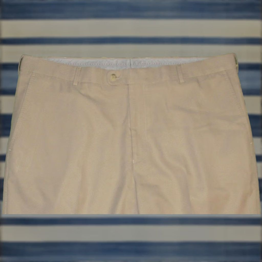 Peter Millar PETER MILLAR Khaki Performance Chino Pants 40 x 32 Size US 40 / EU 56 - 1 Thumbnail