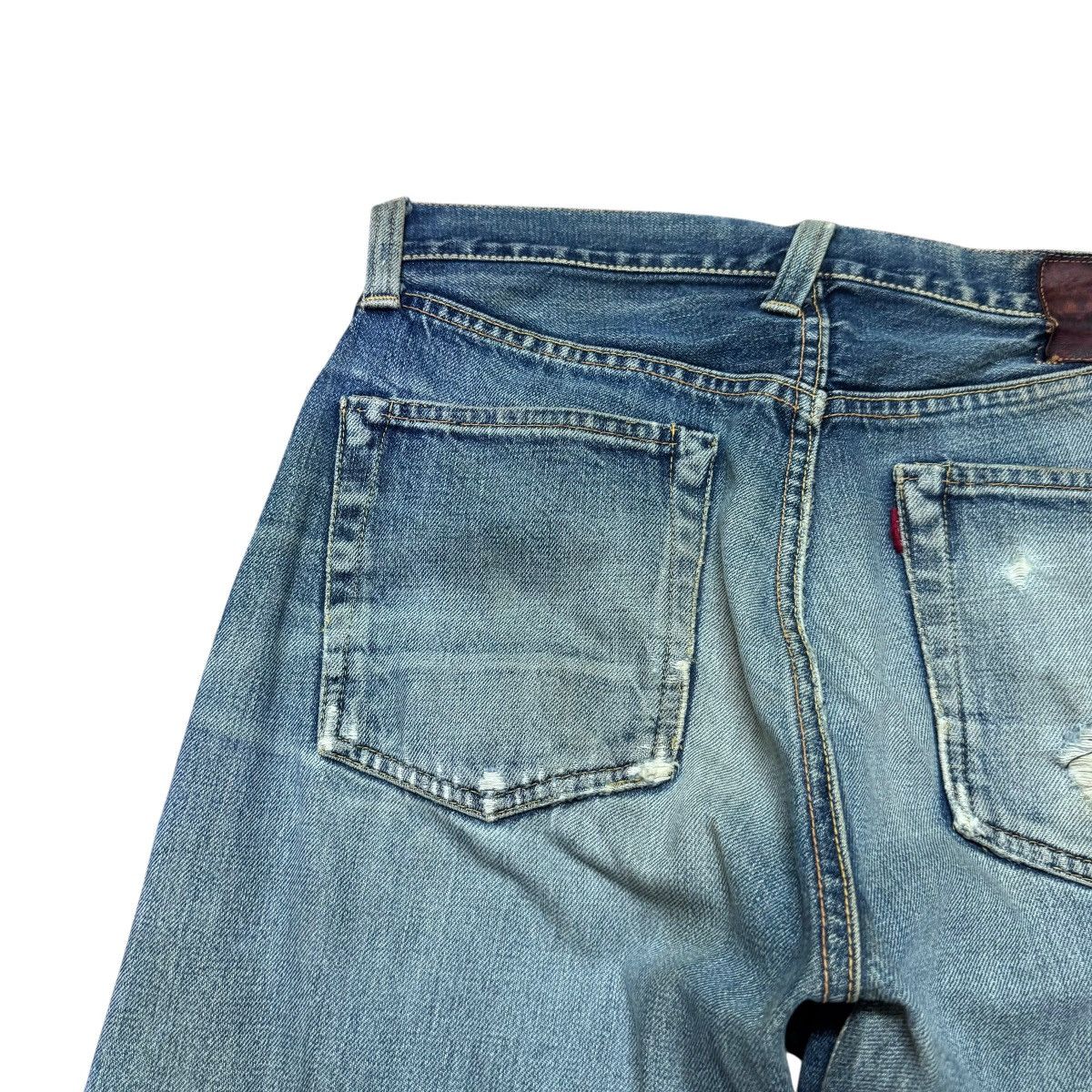 Evisu Vintage Evis Denim Selvedge Jeans Distressed Size US 30 / EU 46 - 12 Thumbnail