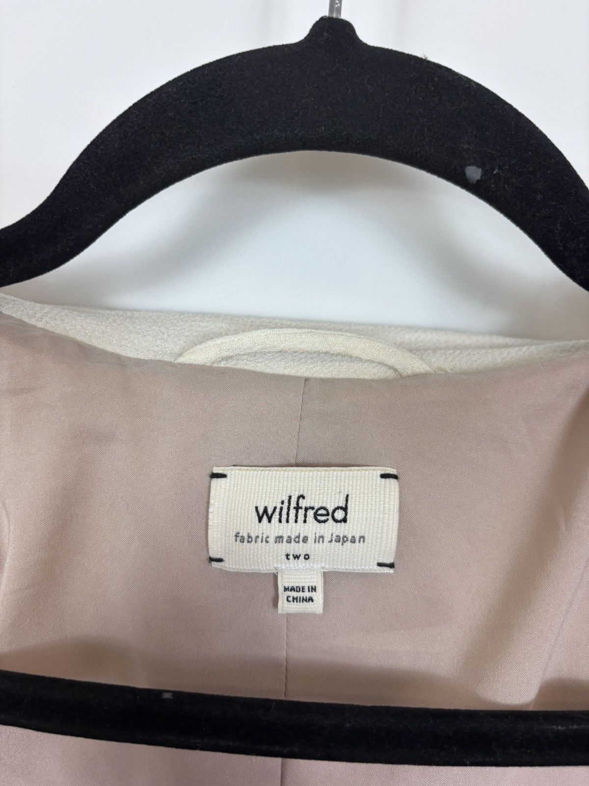 Aritzia Wilfred Aritzia Montesson Women’s Beige Ivory Moto Jacket Size S / US 4 / IT 40 - 14 Thumbnail