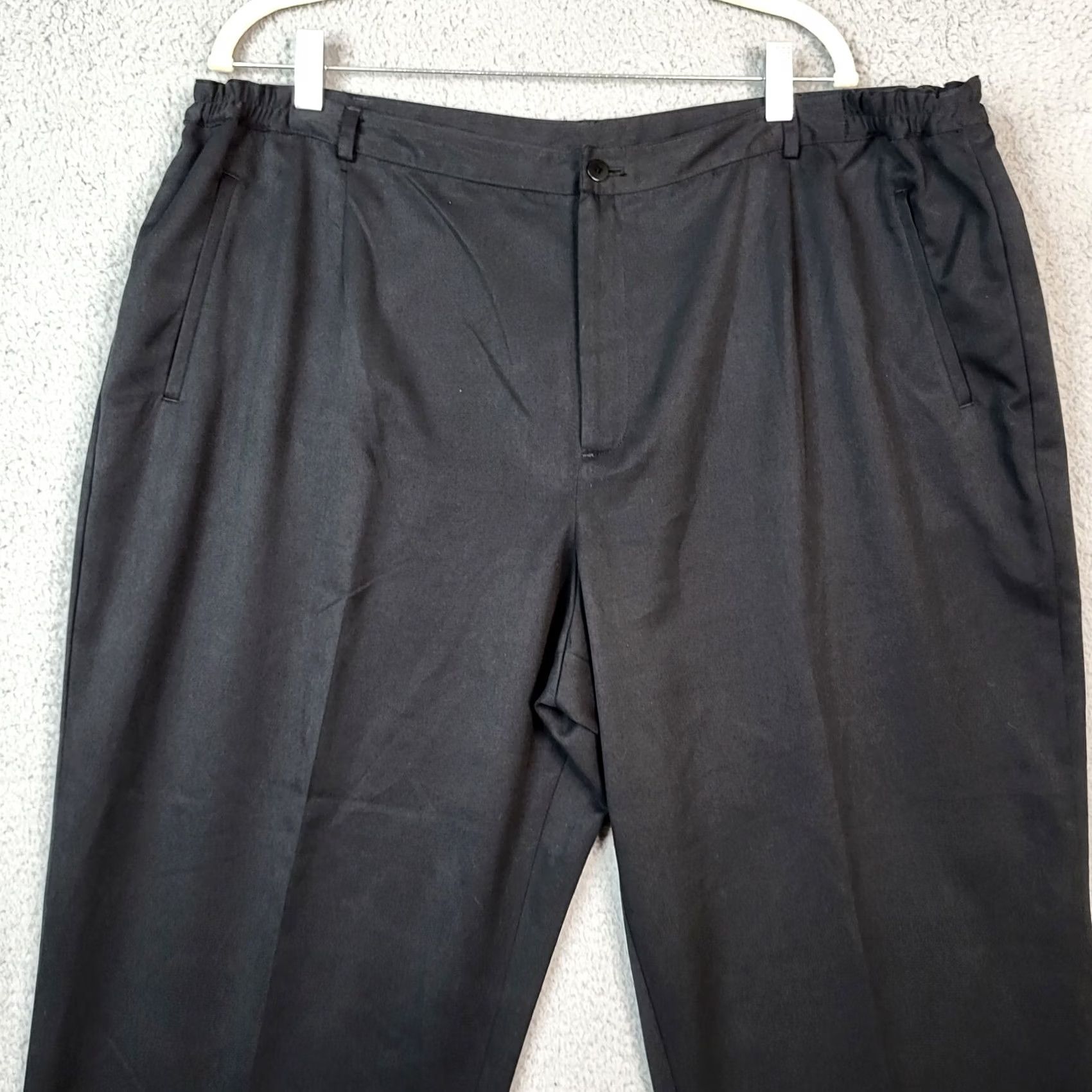 Jim Thompson NORM THOMPSON Pants Women's 22W Black Chino Casual Plus Size Modern Fit Regular Inseam 30 Vintage No Size 40" / US 18 - 4 Thumbnail