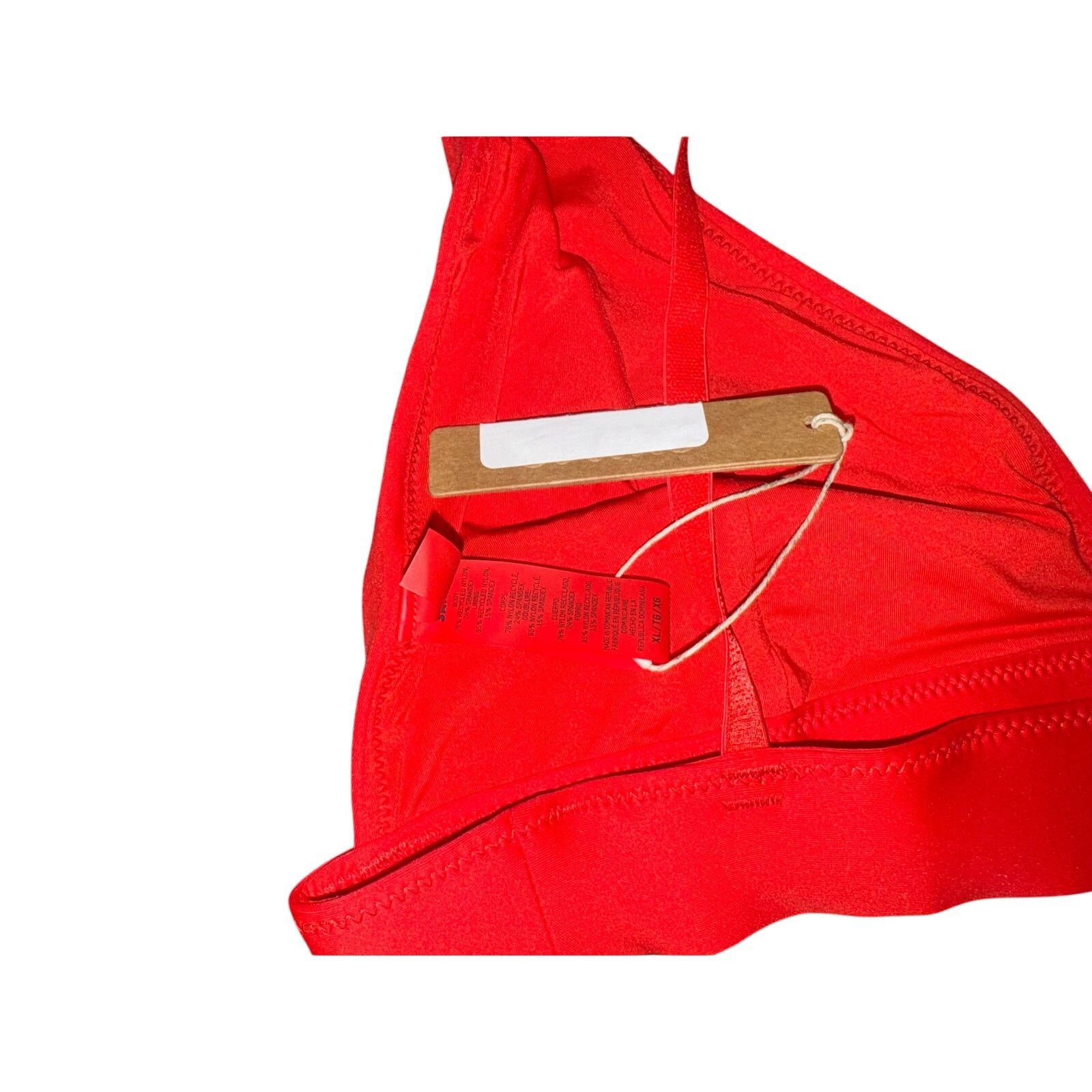 SKIMS NWT Skims Plunge Bikini Top - Red, Size XL Size XL / US 12-14 / IT 48-50 - 6 Thumbnail