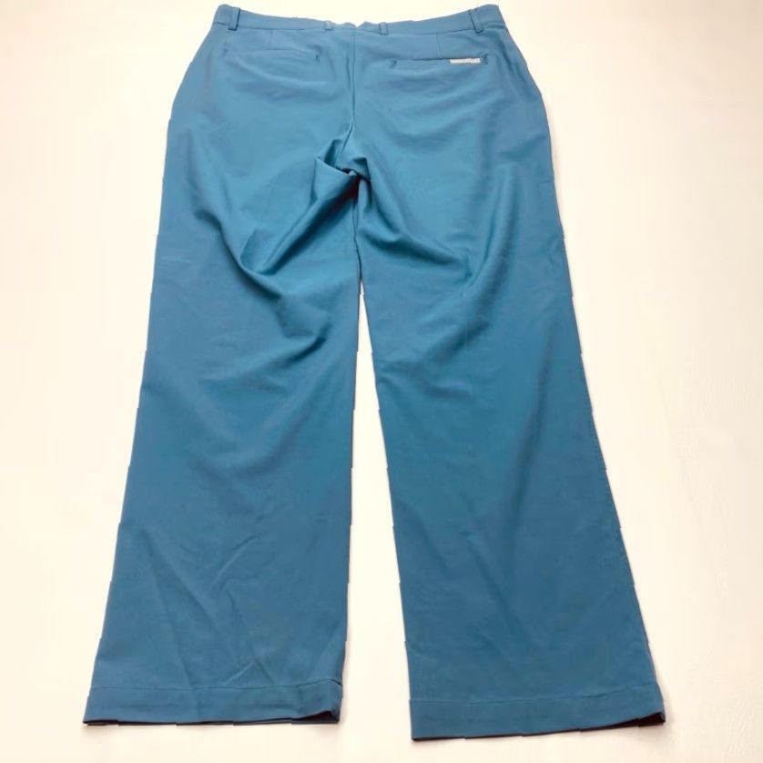 Vintage Dunning Pants Men Blue 34x30 Flat Front Pockets Performance Polyester Spandex Casual Straight Leg Vintage No Size US 34 / EU 50 - 5 Thumbnail