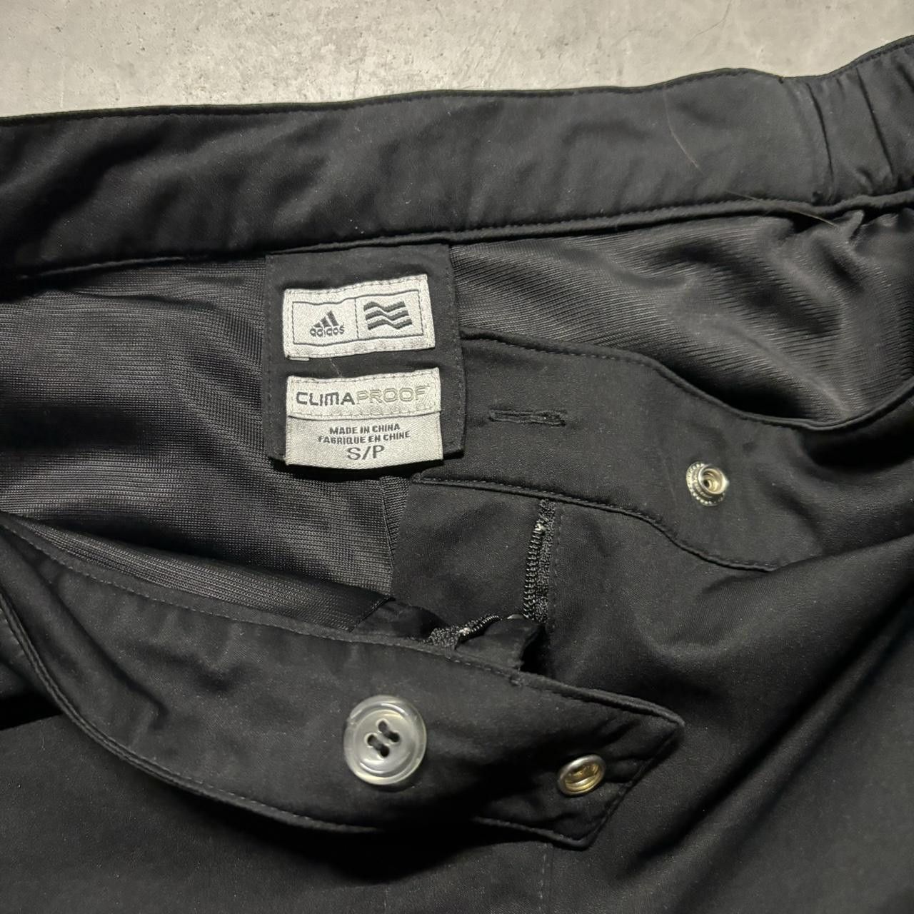 Adidas × Vintage Crazy Vintage Y2K/2000s Black Adidas Athletic Drill Essential Track Pants! Size US 28 / EU 44 - 7 Thumbnail