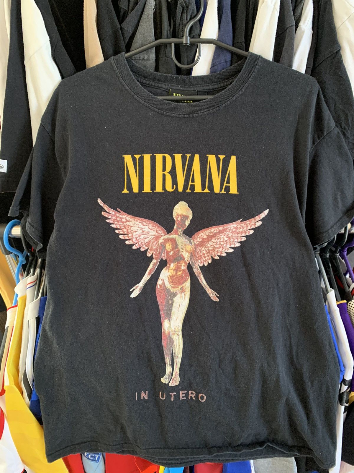 Nirvana × Vintage 🔥VINTAGE NIRVANA IN UTERO T-SHIRT Size US S / EU 44-46 / 1 - 1 Thumbnail