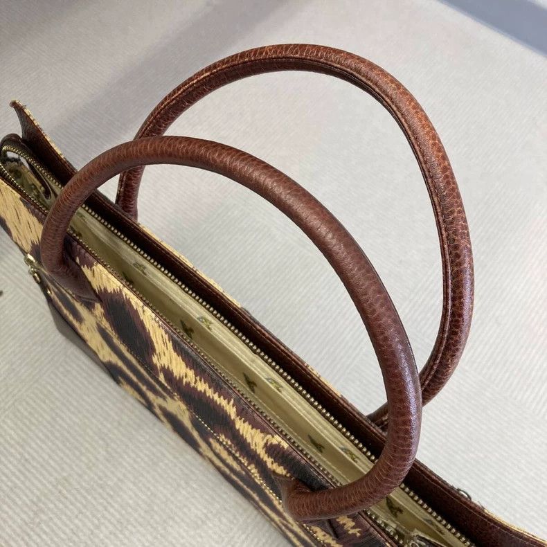 Vivienne Westwood vivienne westwood size os Brown leopard-pattern briefcase Size ONE SIZE - 3 Thumbnail