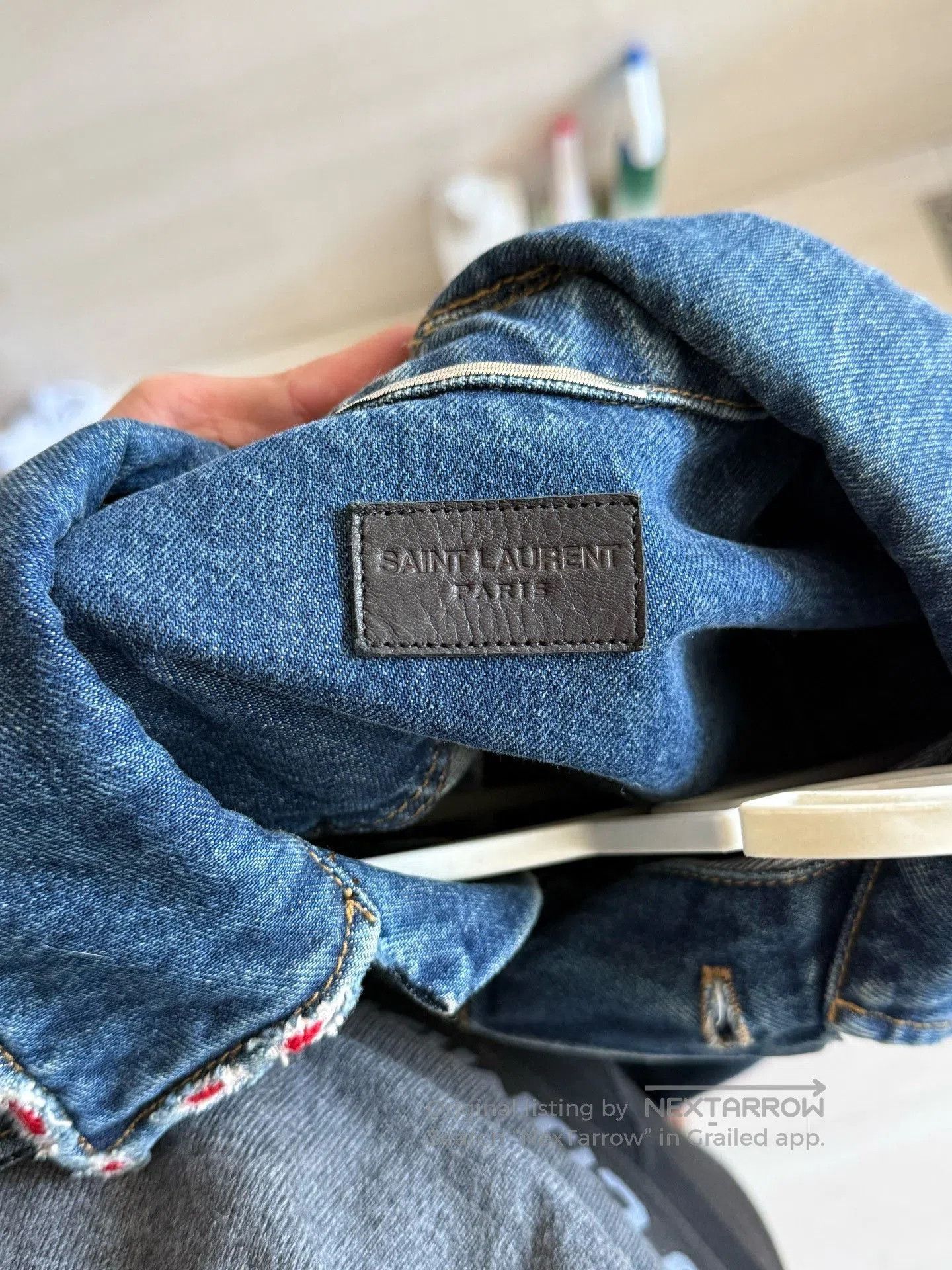 Saint Laurent Paris Saint Laurent Blue Denim Jacket. Size US M / EU 48-50 / 2 - 4 Thumbnail