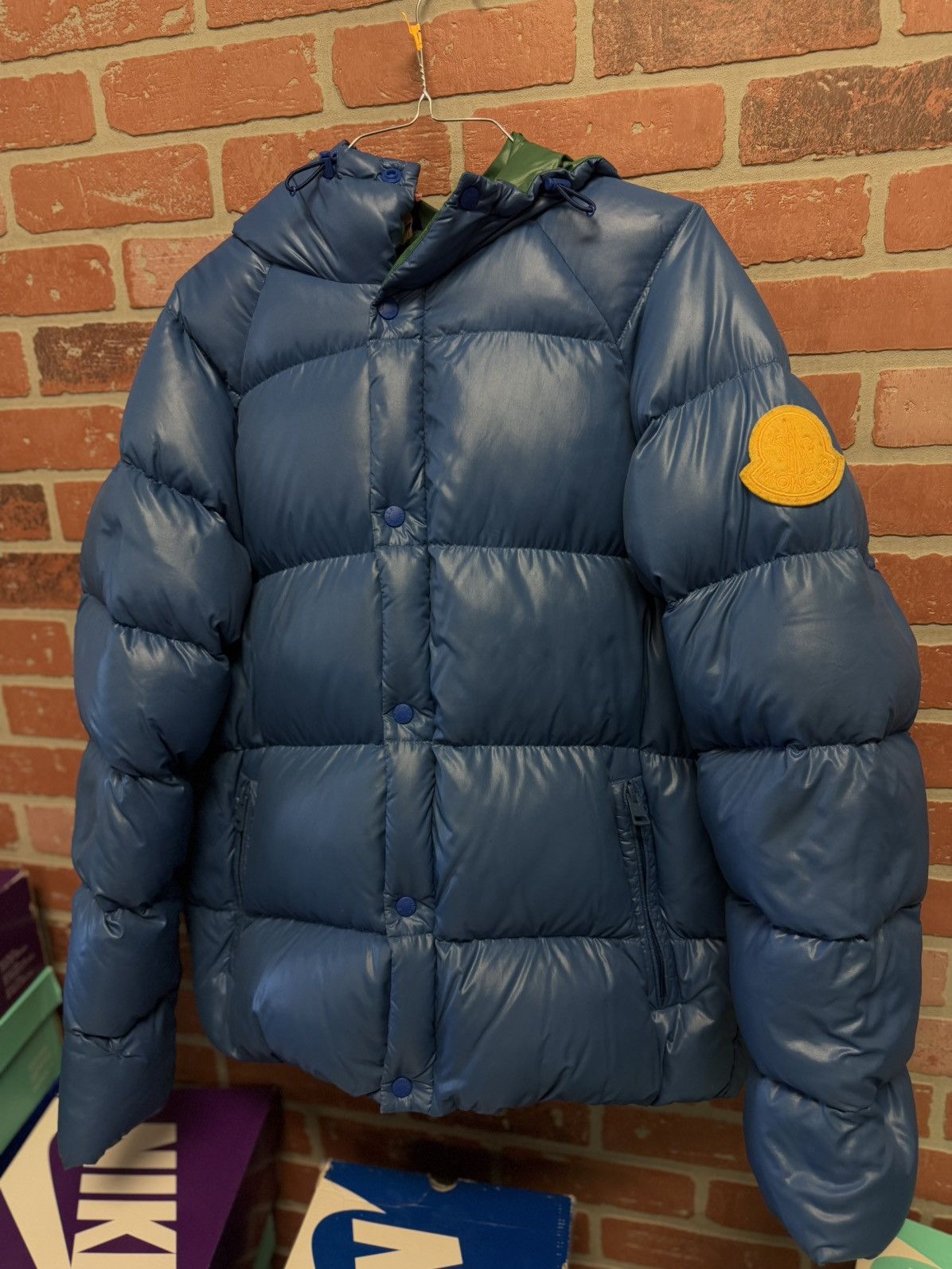 Moncler Moncler Suginami Giubbotti Men Size (2) Blue Green $1770 Size US M / EU 48-50 / 2 - 4 Thumbnail
