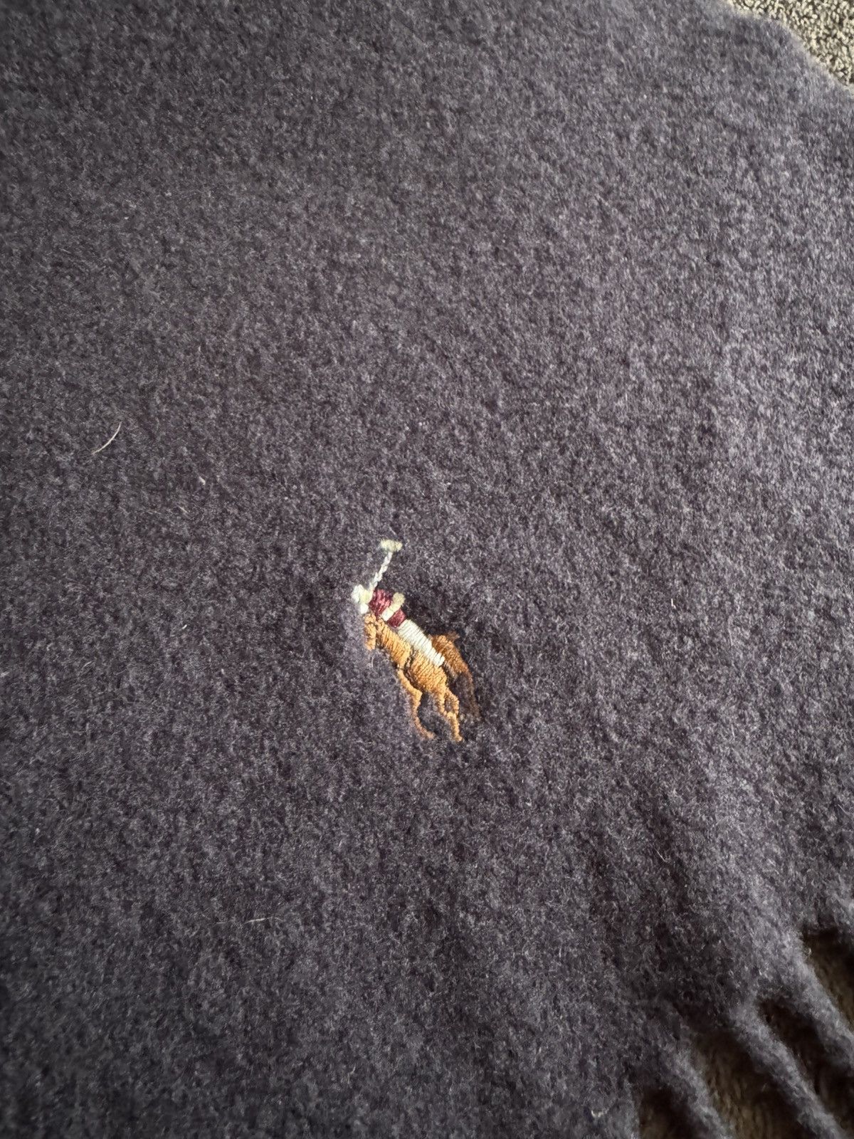 Polo Ralph Lauren × Vintage Polo Ralph Lauren cashmere scarf logo vintage Size ONE SIZE - 5 Thumbnail