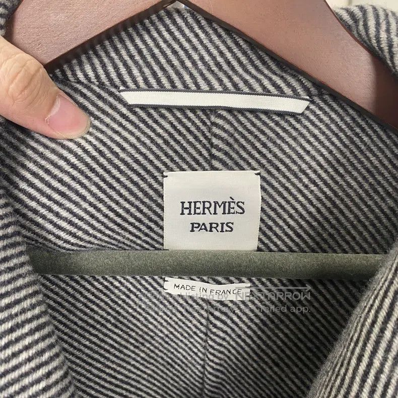 Hermes Hermes Houndstooth Check Cashmere Overcoat Size XXS / US 00 / IT 34 - 7 Thumbnail