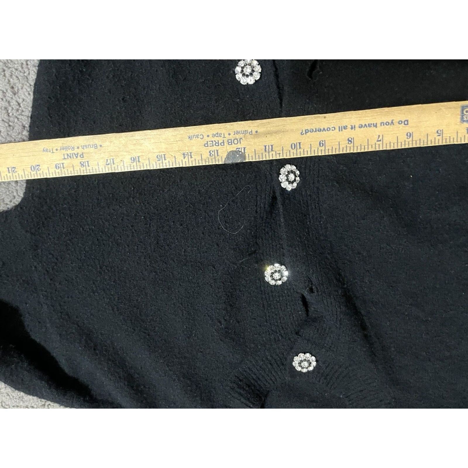 H&M VINTAGE H&M Cardigan Shirt Womens XS Black Wool Blend Button Front Cardigan Size XS / US 0-2 / IT 36-38 - 4 Thumbnail