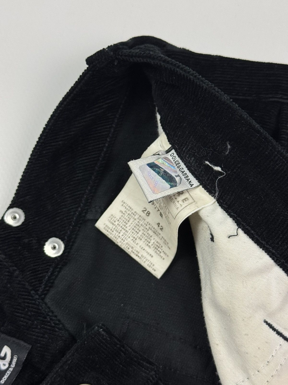 Dolce & Gabbana Y2K Vintage Dolce&Gabbana Corduroy Women’s Pants Size 30" / US 8 / IT 44 - 10 Thumbnail