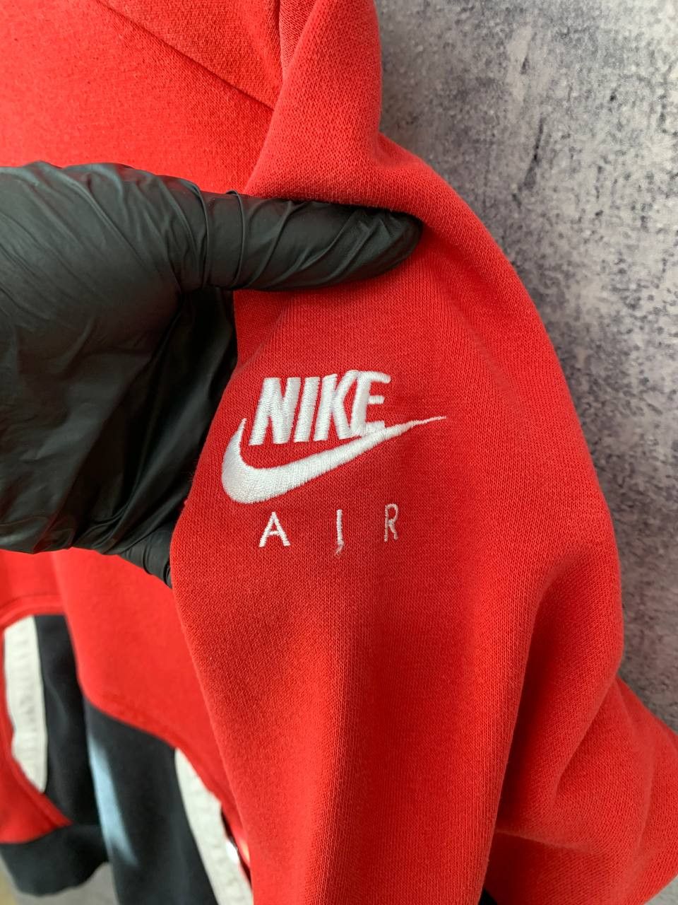 Nike Nike Nsw Air Fleece Hoodie Black/Red Size US M / EU 48-50 / 2 - 8 Thumbnail