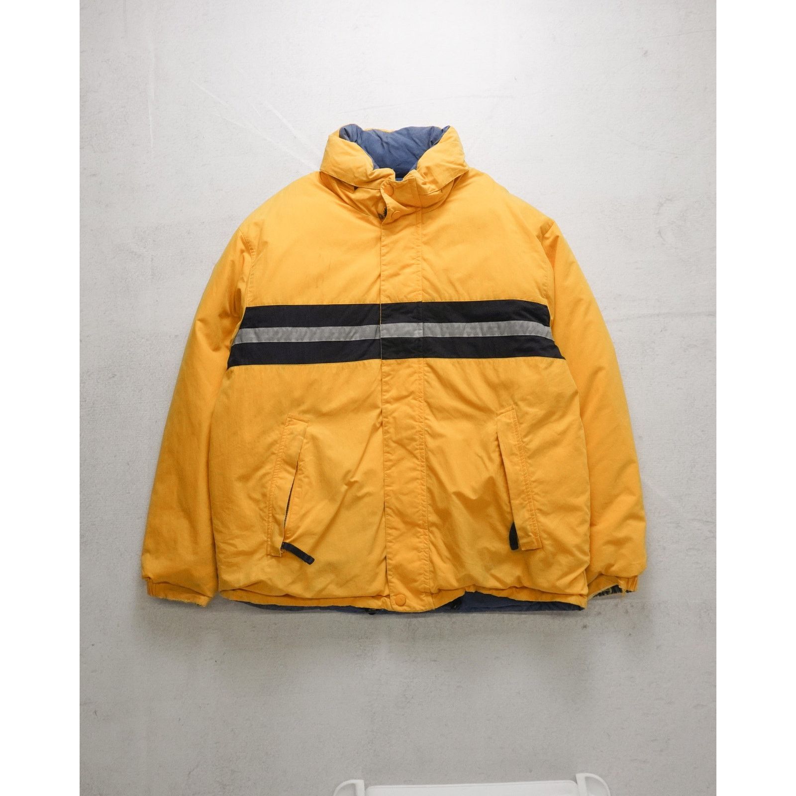Nautica Vintage 90s Nautica Yellow Insulated Jacket - Men's XL Size US XL / EU 56 / 4 - 1 Thumbnail