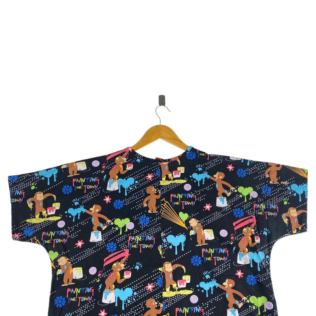 Vintage Vintage 90s CURIOUS GEORGE Painting The Town Overprint Size US XL / EU 56 / 4 - 4 Thumbnail