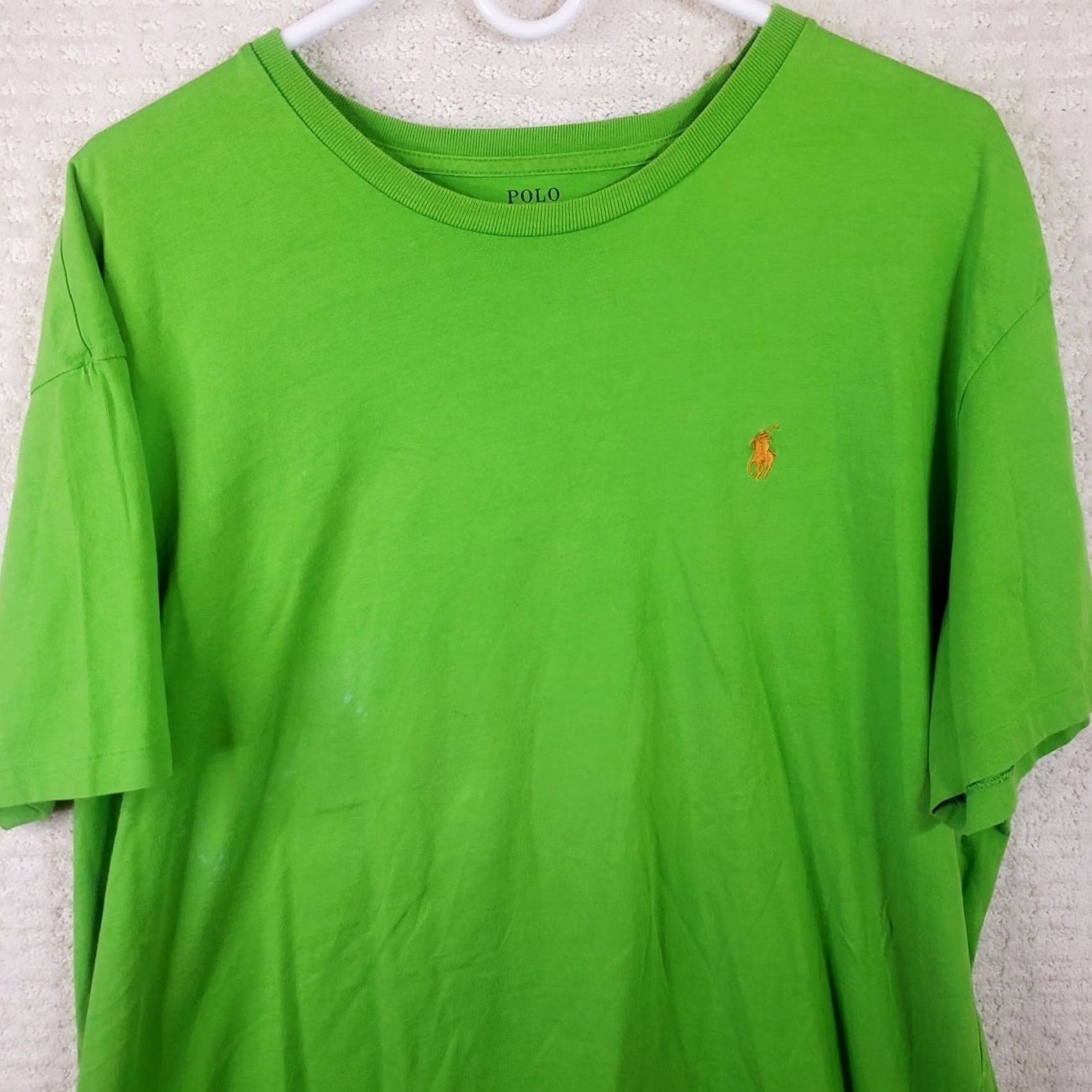 Polo Ralph Lauren Polo Ralph Lauren T Shirt XL Green Short Sleeve V-Neck Logo Preppy Pony Shirt Mens XL Green Logo Polo Ralph Lauren T-Shirt Size US XL / EU 56 / 4 - 3 Thumbnail