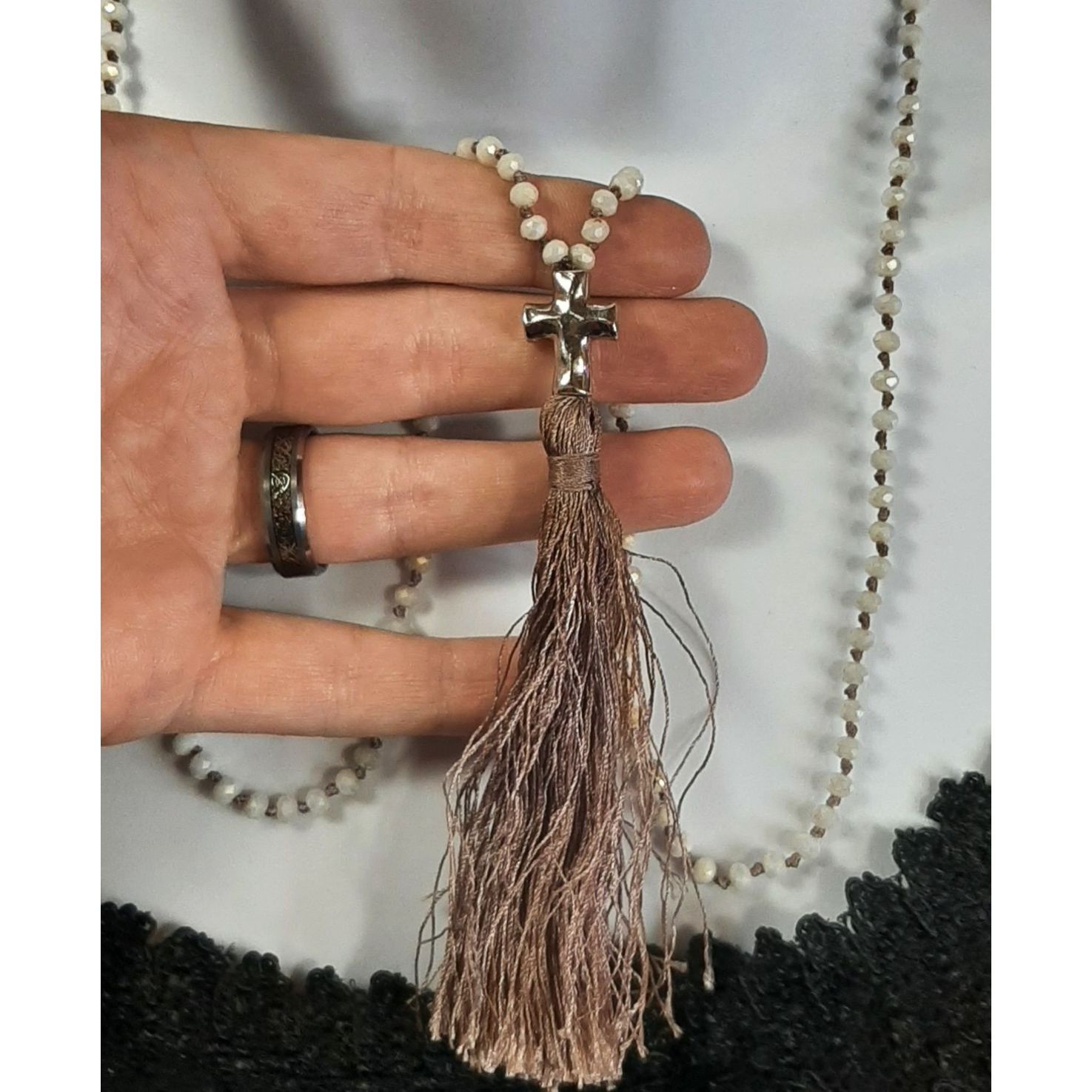 Other Alexa's Angels Bohemian Cross Necklace With Tassel Accent Size ONE SIZE - 1 Thumbnail