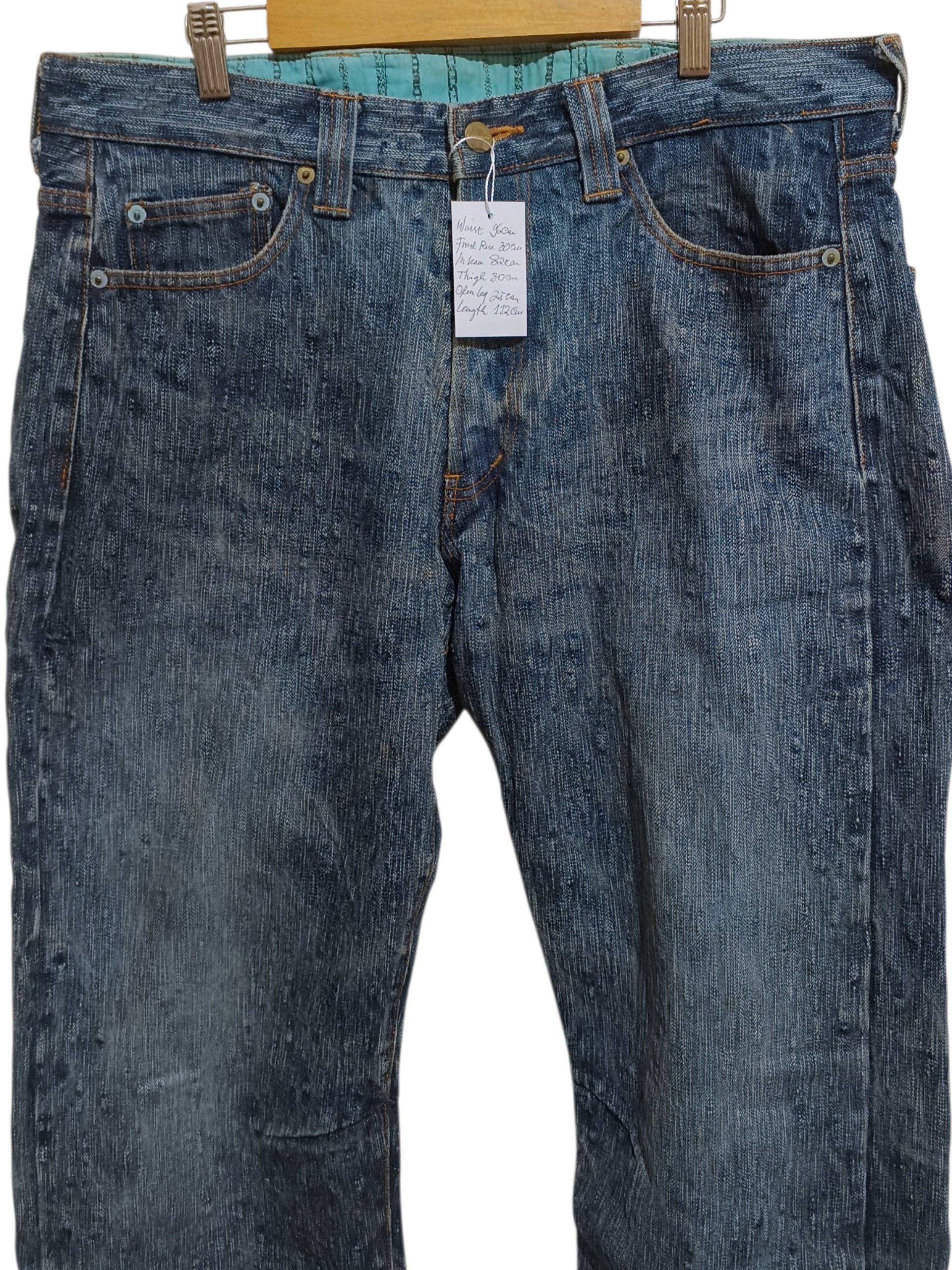 PHENOMENON Vintage 00s Phenomenon Illmatic Distressed Denim Pants Size US 34 / EU 50 - 3 Thumbnail